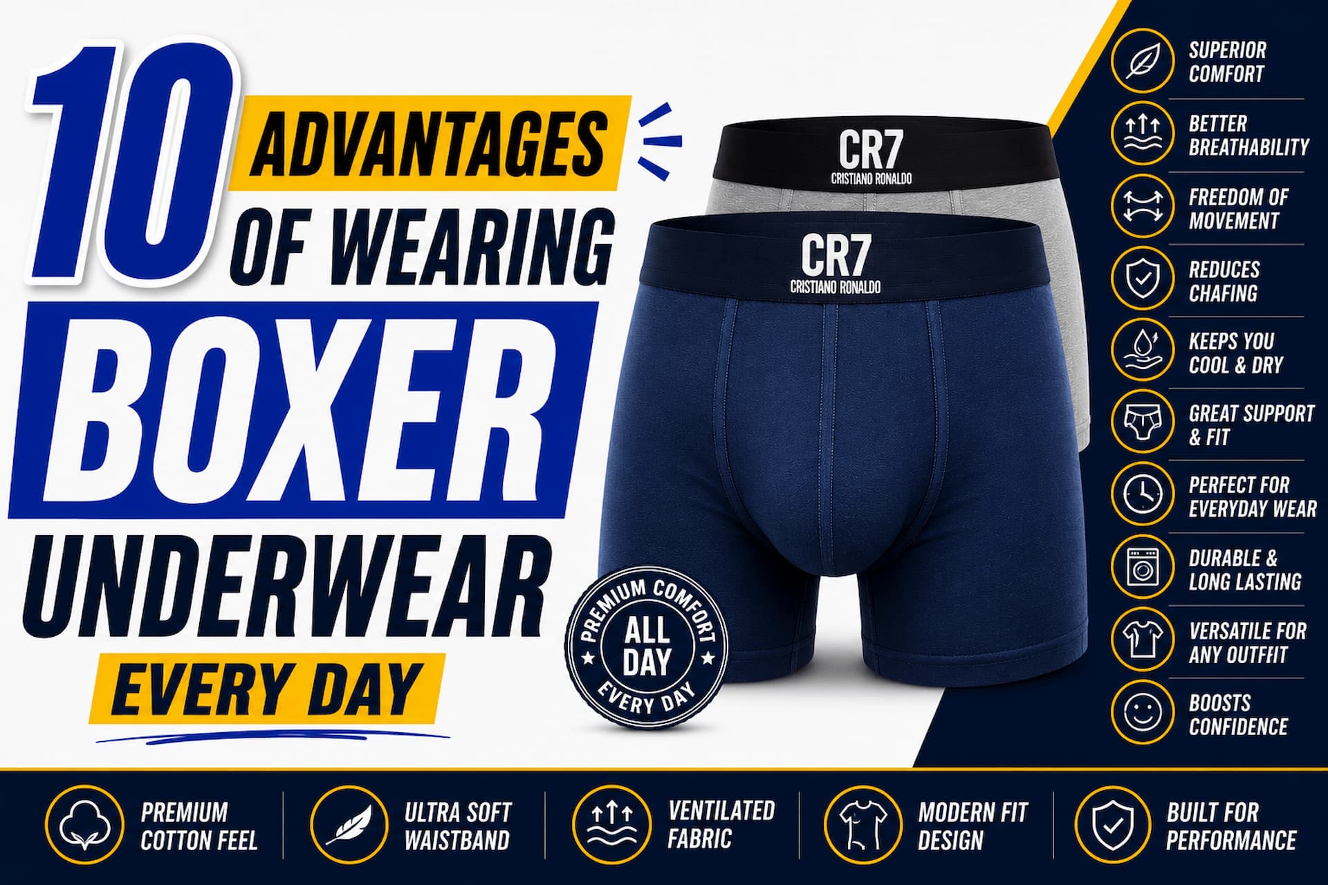 10 Advantages Of Wearing Boxer Underwear Every Day