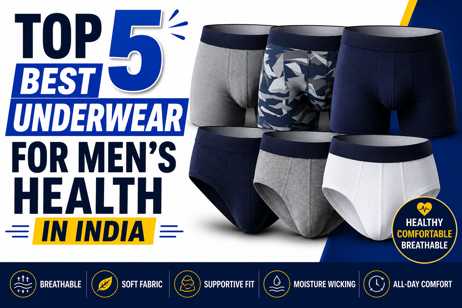 5 Best Underwear For Men's Health in India