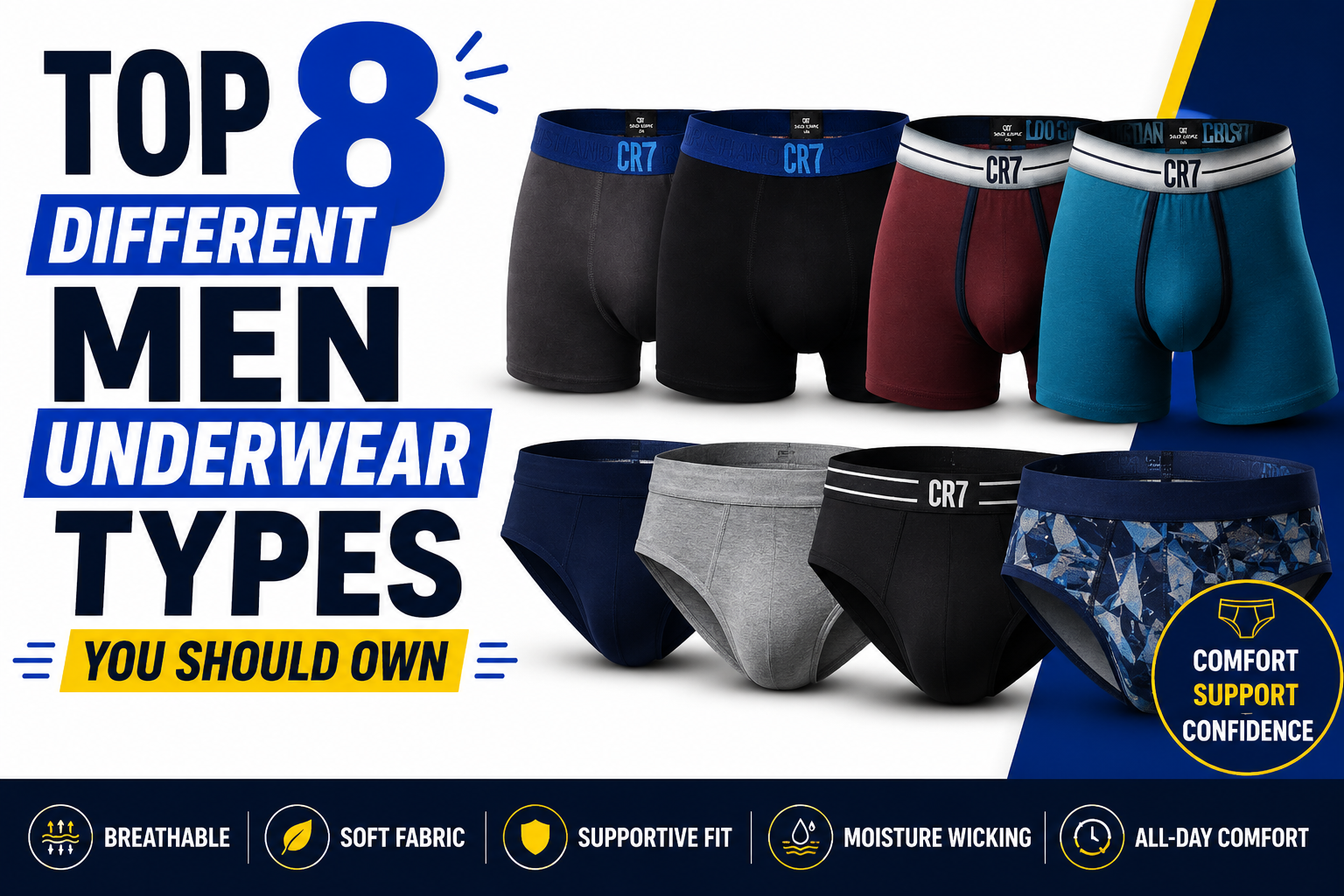 8 Different Men Underwear Types You Should Own