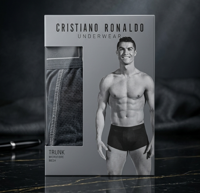 CR7 Cristiano Ronaldo Trunk – Premium Comfort Fit Cotton Stretch Underwear (Pack of 1)
