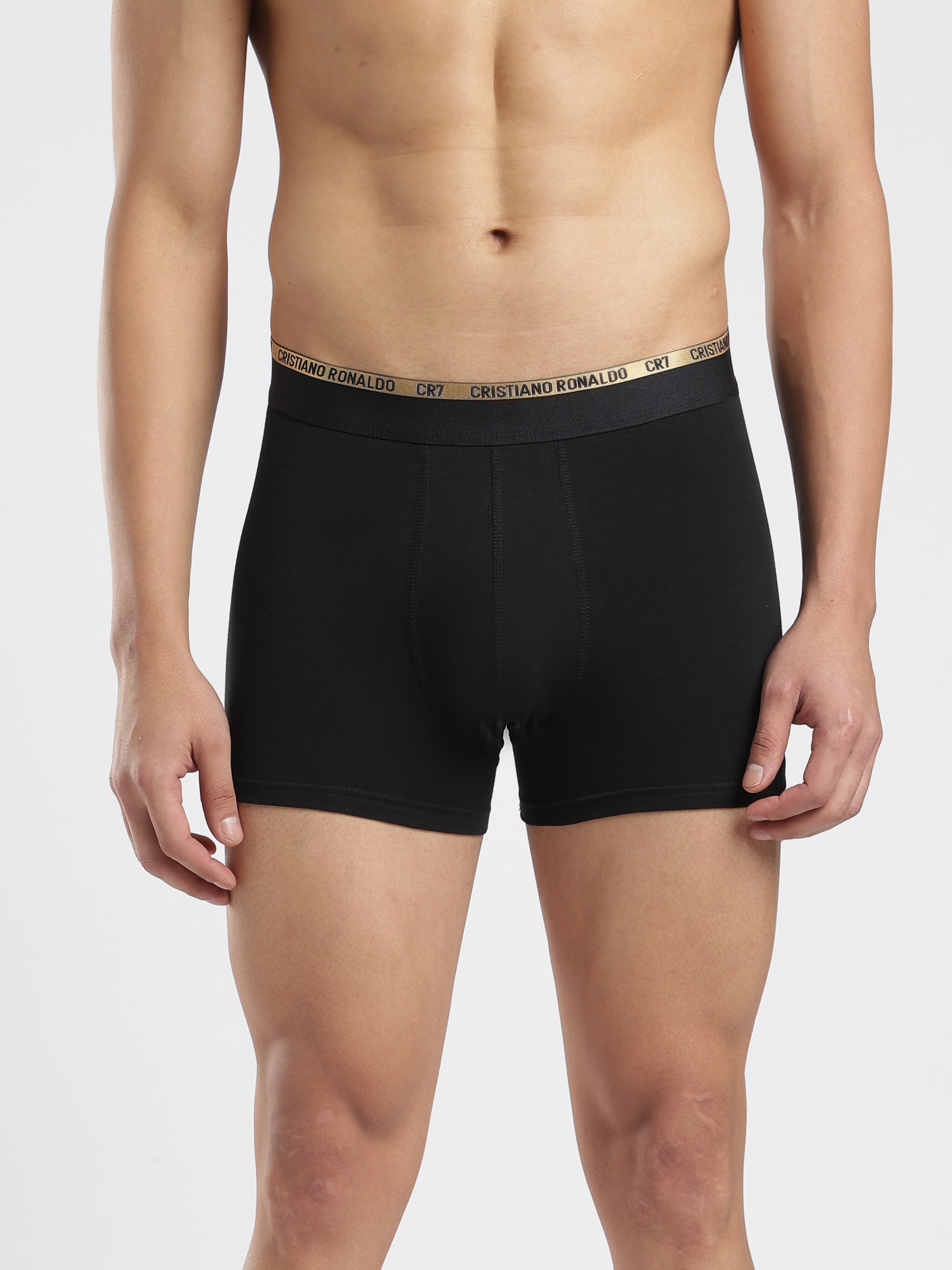 CR7 Premium Cotton Trunks – Pack of 3 (Black, White & Grey)