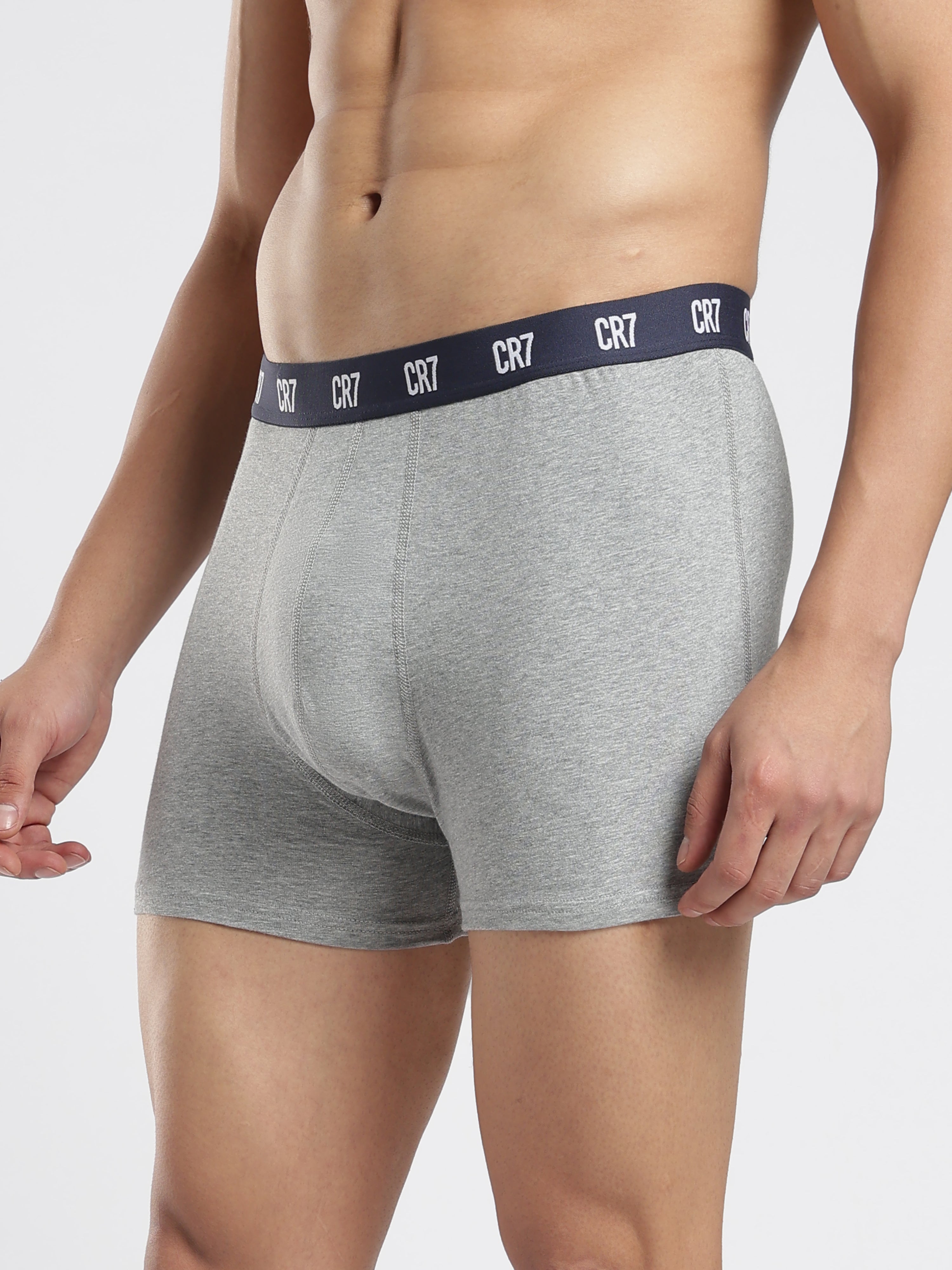 CR7 Men’s Trunk Underwear – 3-Pack Soft & Breathable Boxer Trunks