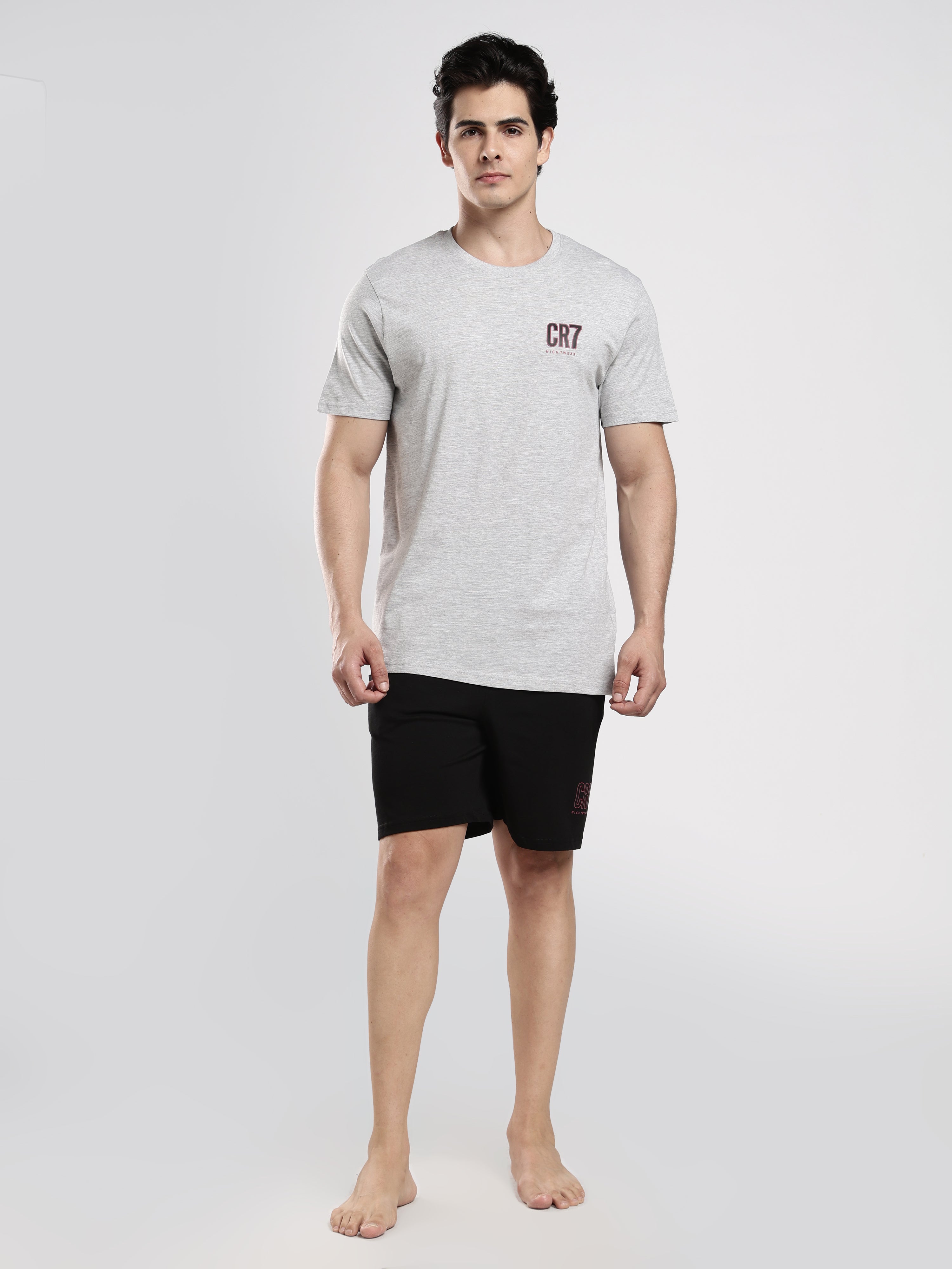 CR7 ESSENTIAL Lounge Set – Grey & Black