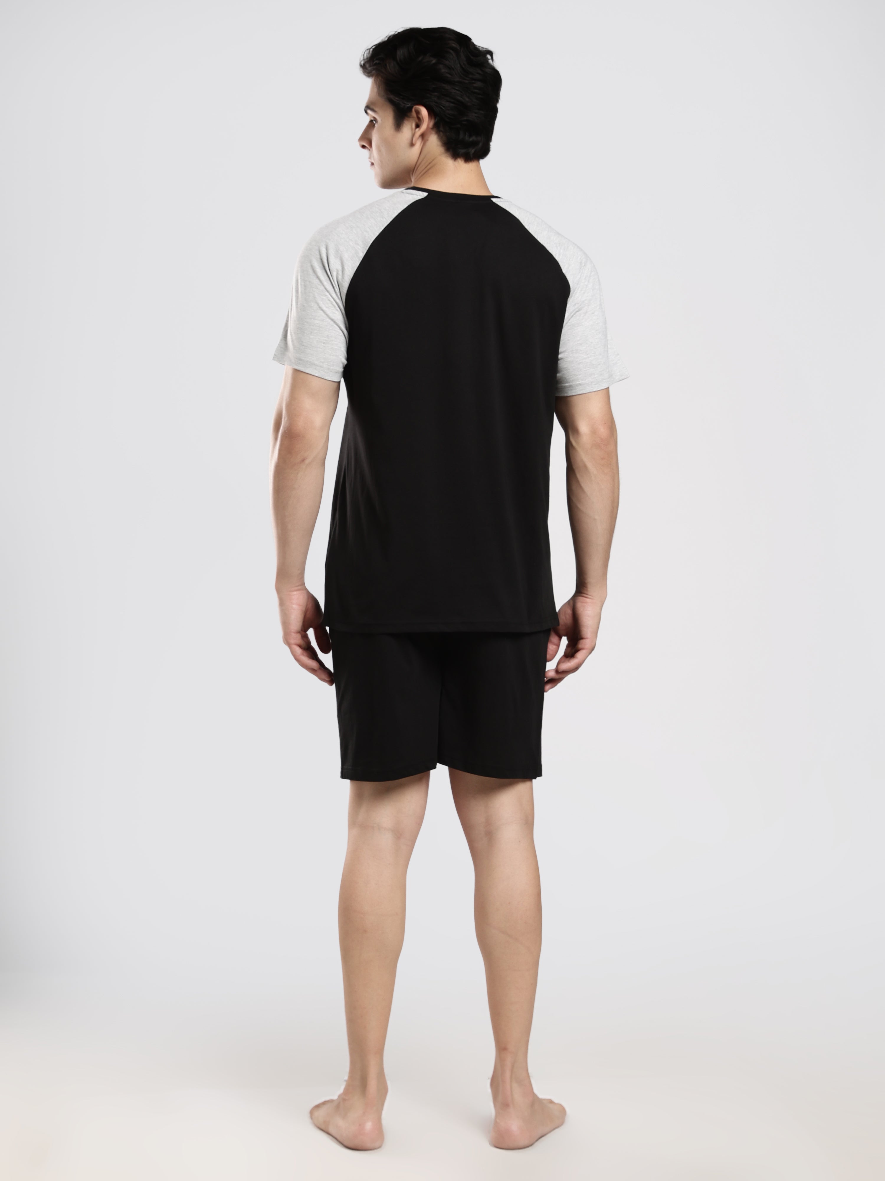 CR7 ATHLETIC Raglan Lounge Set – Black