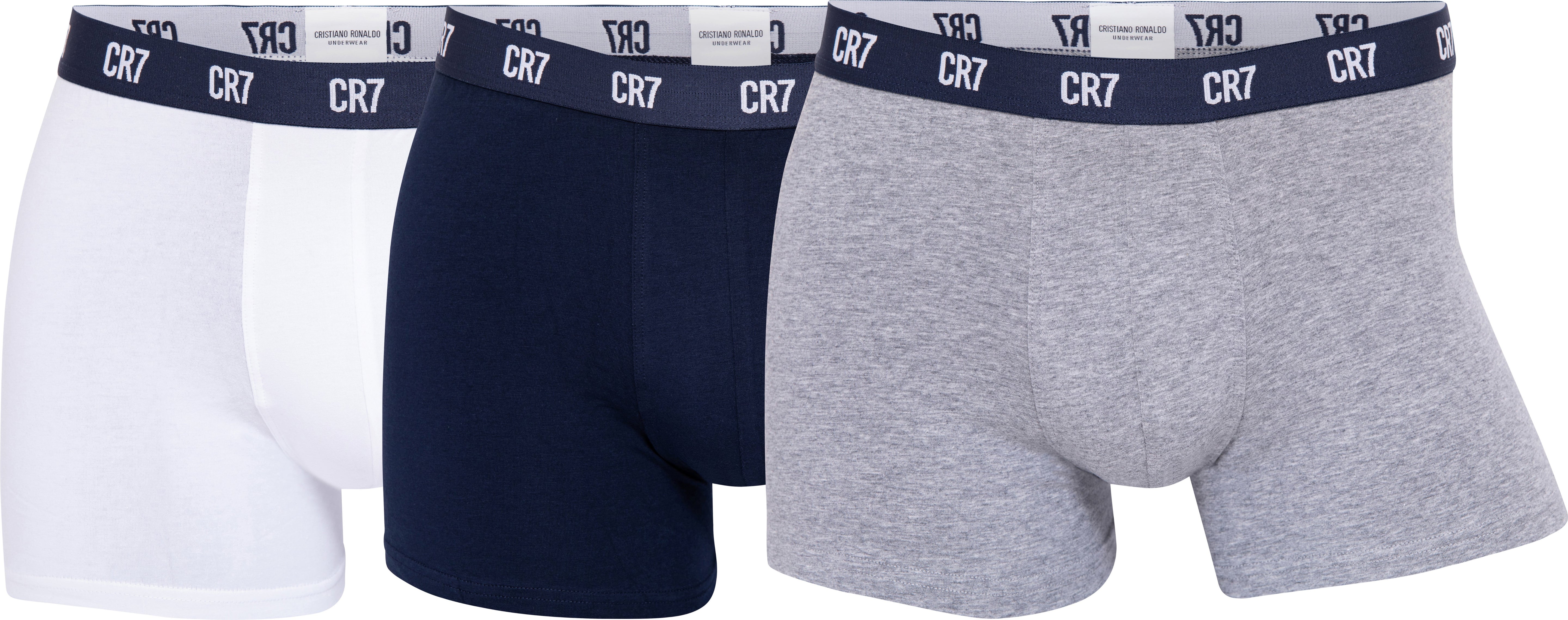 CR7 Cristiano Ronaldo Men’s Trunk Underwear – 3-Pack Soft & Breathable Boxer Trunks