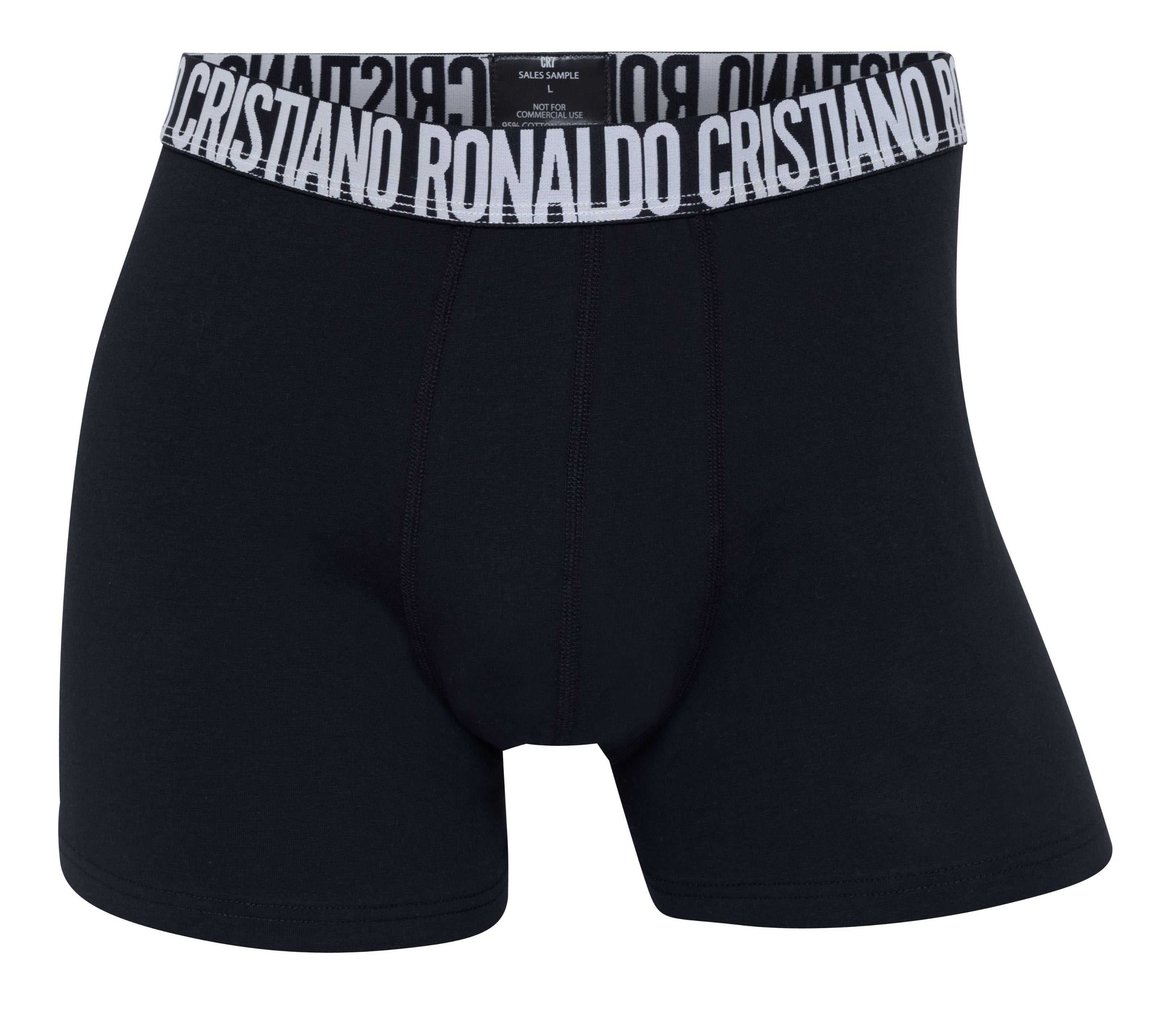 CR7 Cristiano Ronaldo Men’s Black Cotton Trunks – Pack of 3 | Premium Comfort & Athletic Fit