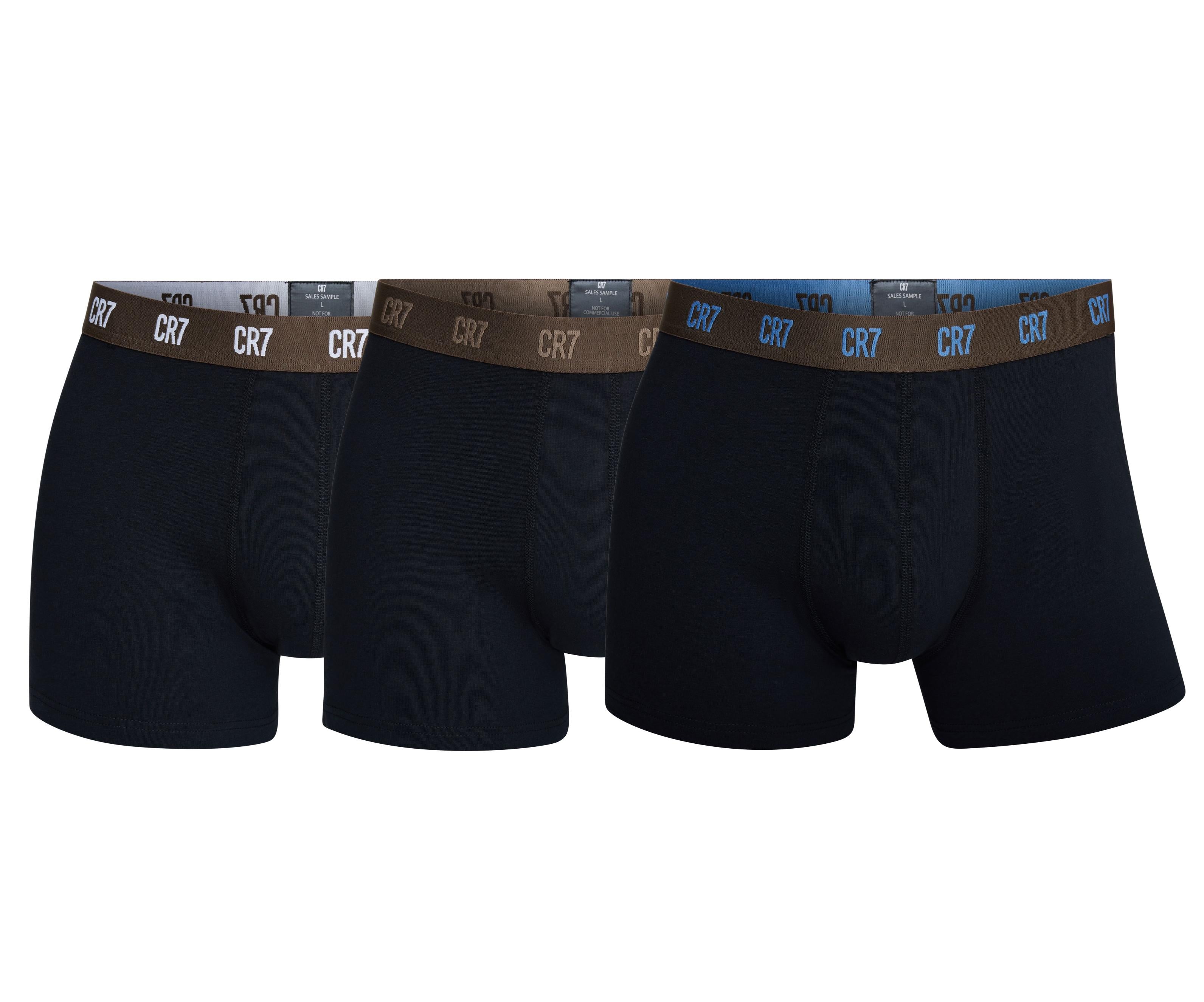 CR7 Cristiano Ronaldo Men’s Premium Cotton Stretch Trunks – | Pack of 3 | Comfort Fit Boxer Trunks