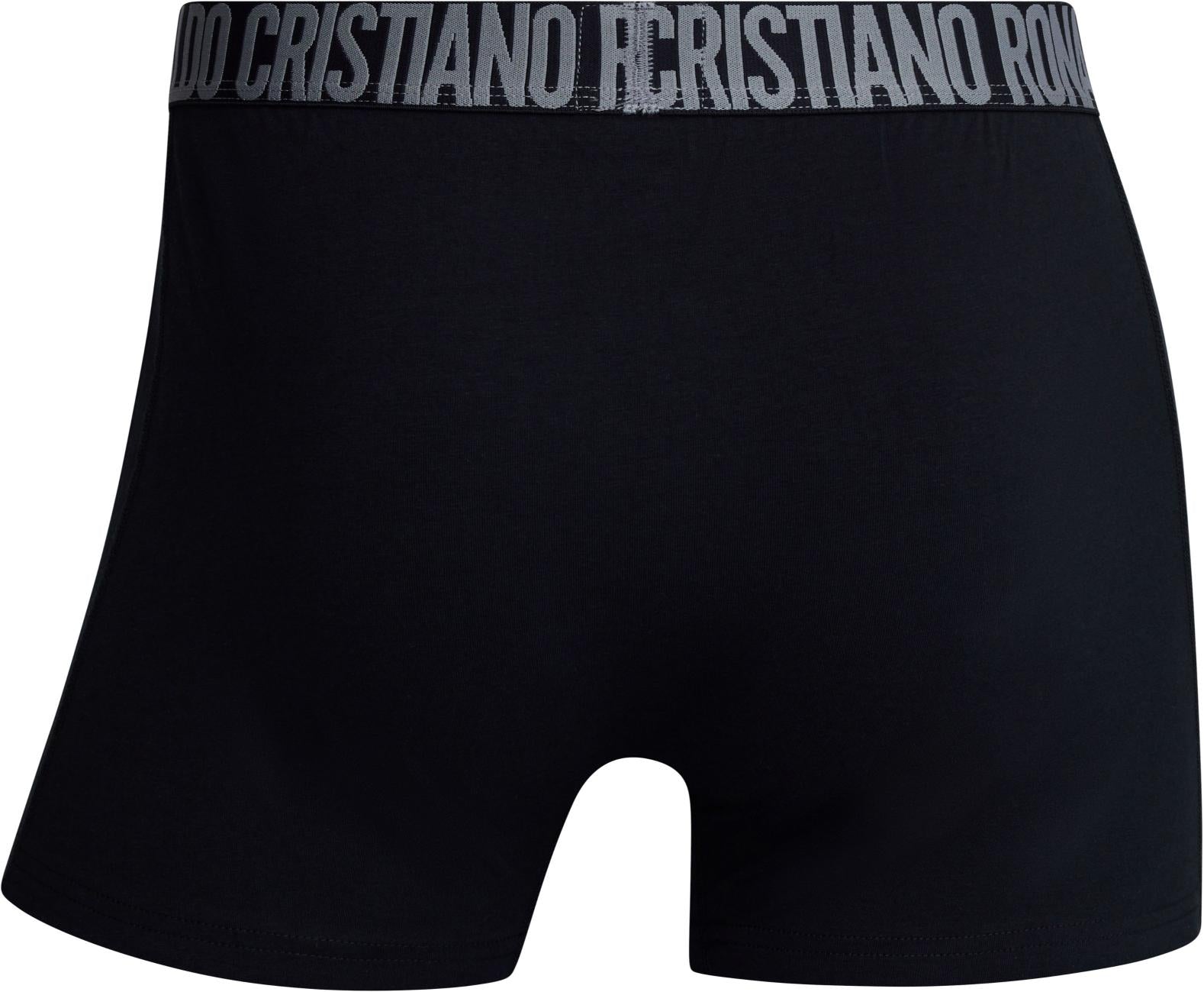 CR7 Men’s Premium Cotton Stretch Trunks – Black, Brown & Grey | Pack of 3 | Signature Ronaldo Waistband