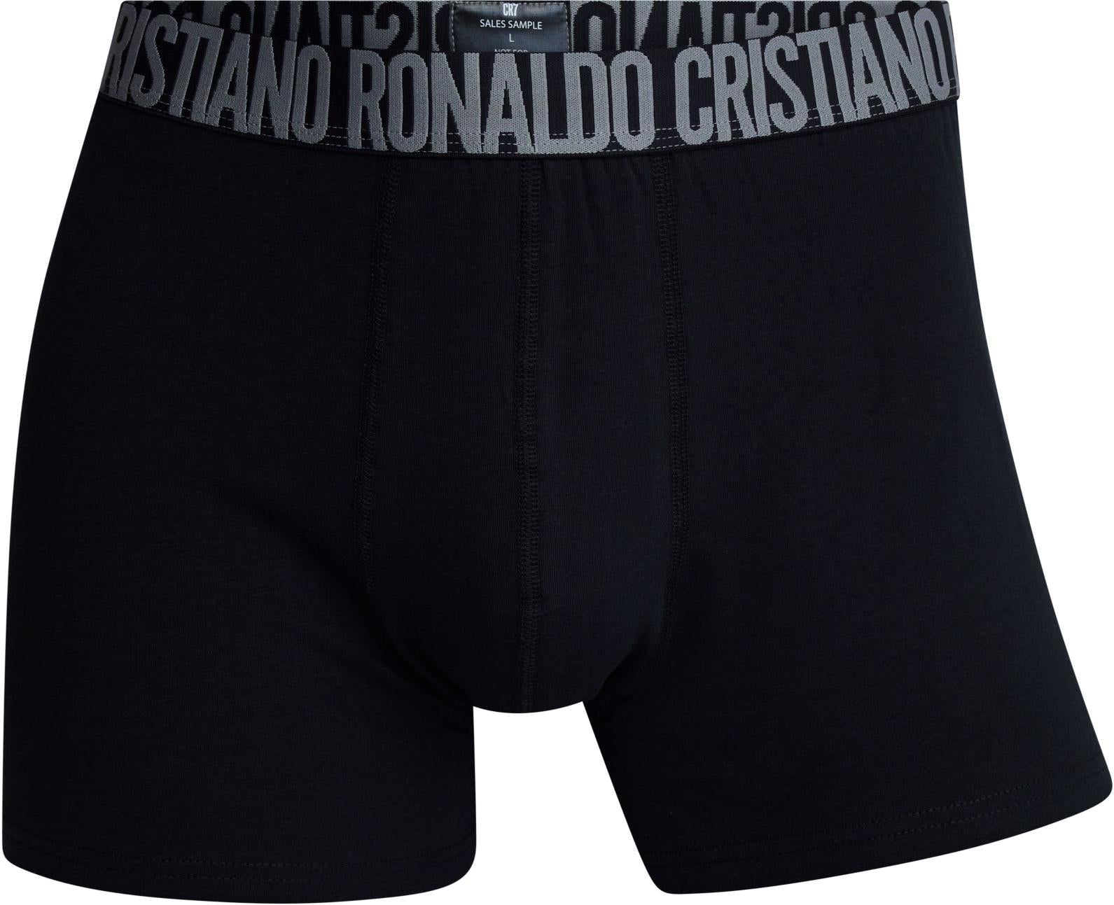 CR7 Men’s Premium Cotton Stretch Trunks – Black, Brown & Grey | Pack of 3 | Signature Ronaldo Waistband