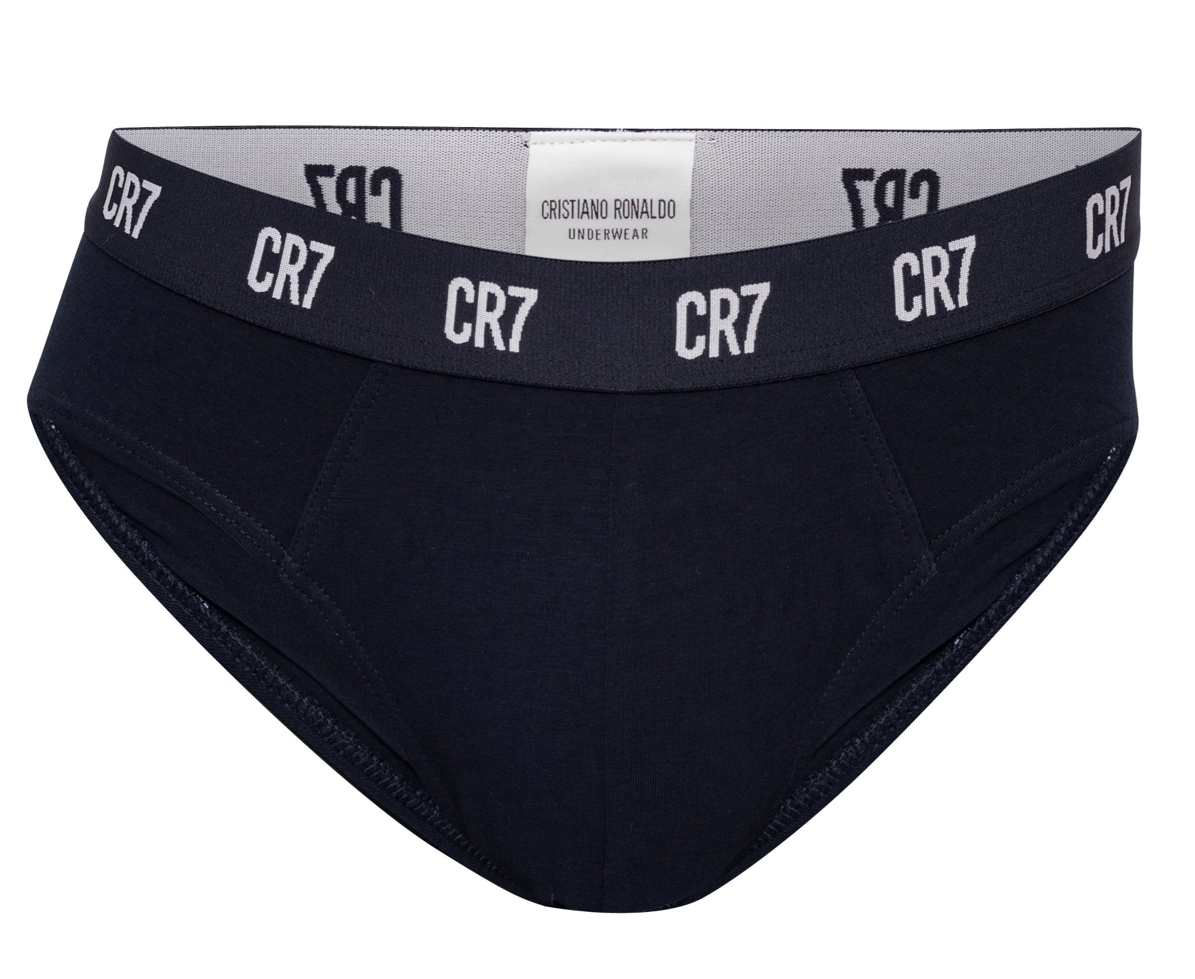 CR7 Cristiano Ronaldo Men’s Cotton Briefs – Pack of 3 (Black, Grey & White) | Everyday Comfort Fit