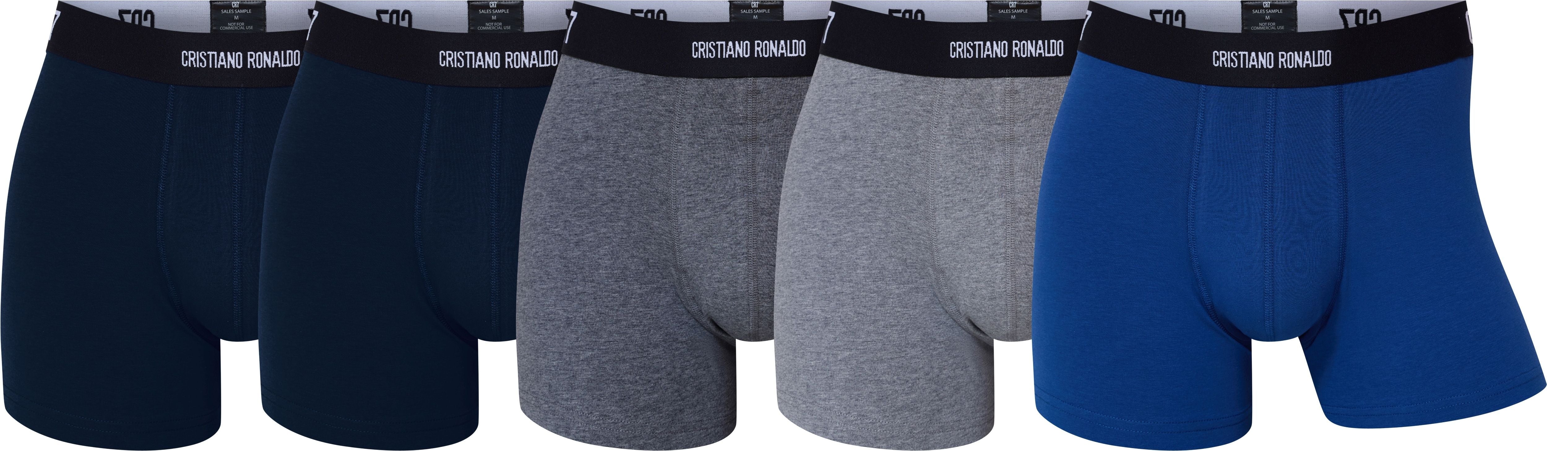 CR7 Cristiano Ronaldo Men’s Premium Cotton Stretch Trunks – Pack of 5
