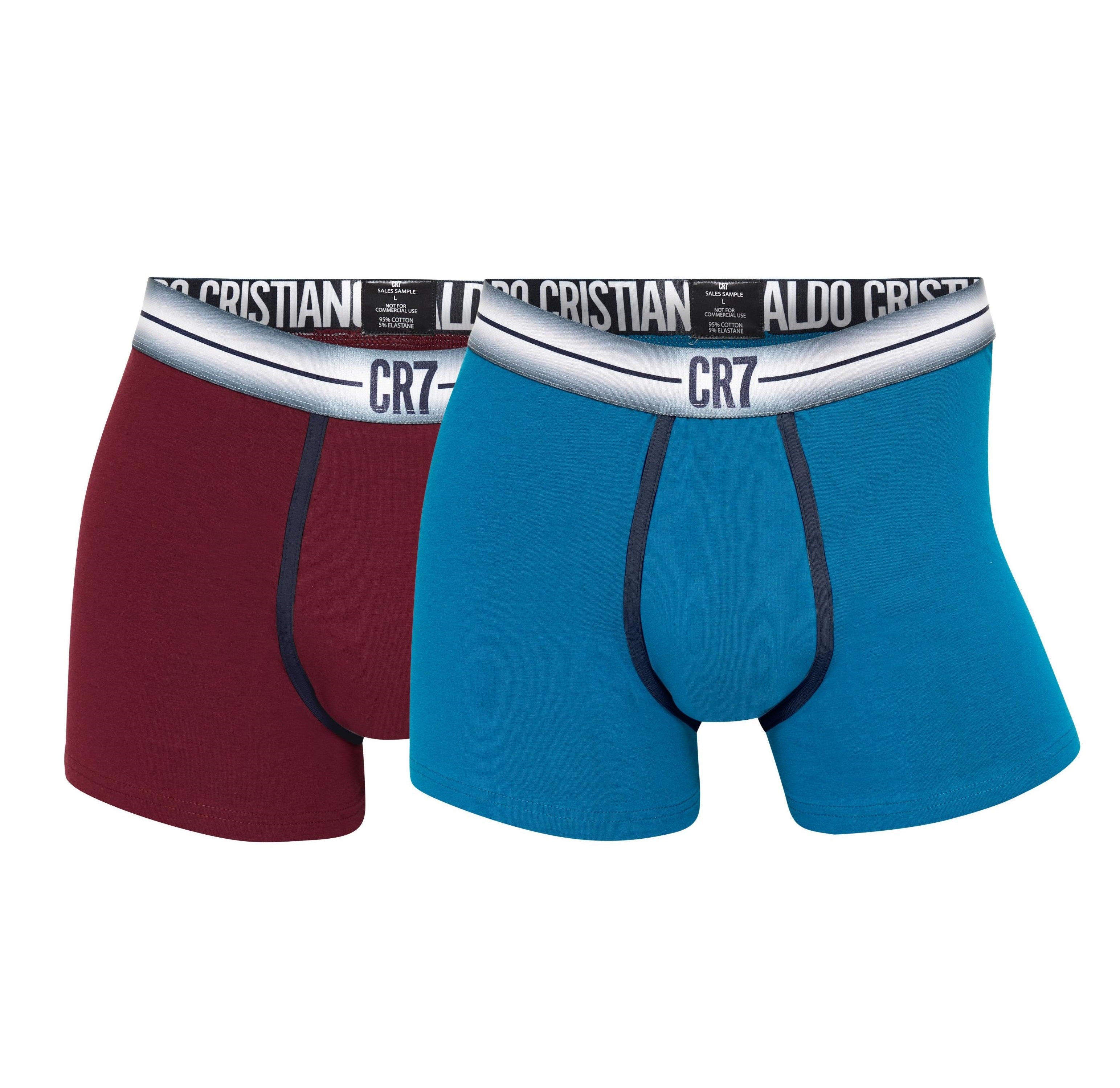 CR7 Cristiano Ronaldo Trunks – Premium Comfort Fit Cotton Stretch Underwear (2 Pack)