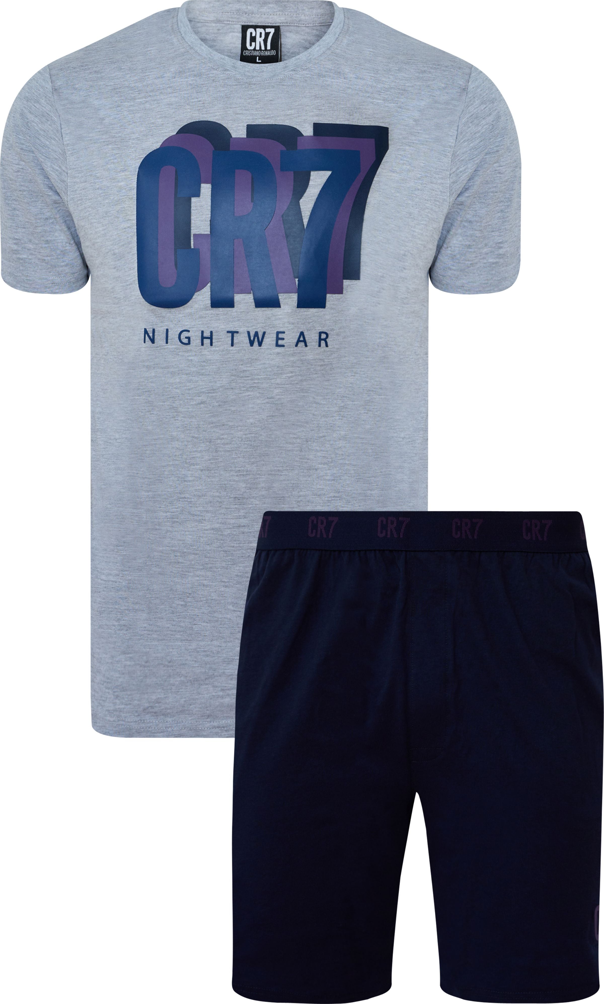 CR7 Cristiano Ronaldo Men’s Premium Nightwear Set – Soft Cotton Lounge T-Shirt & Shorts