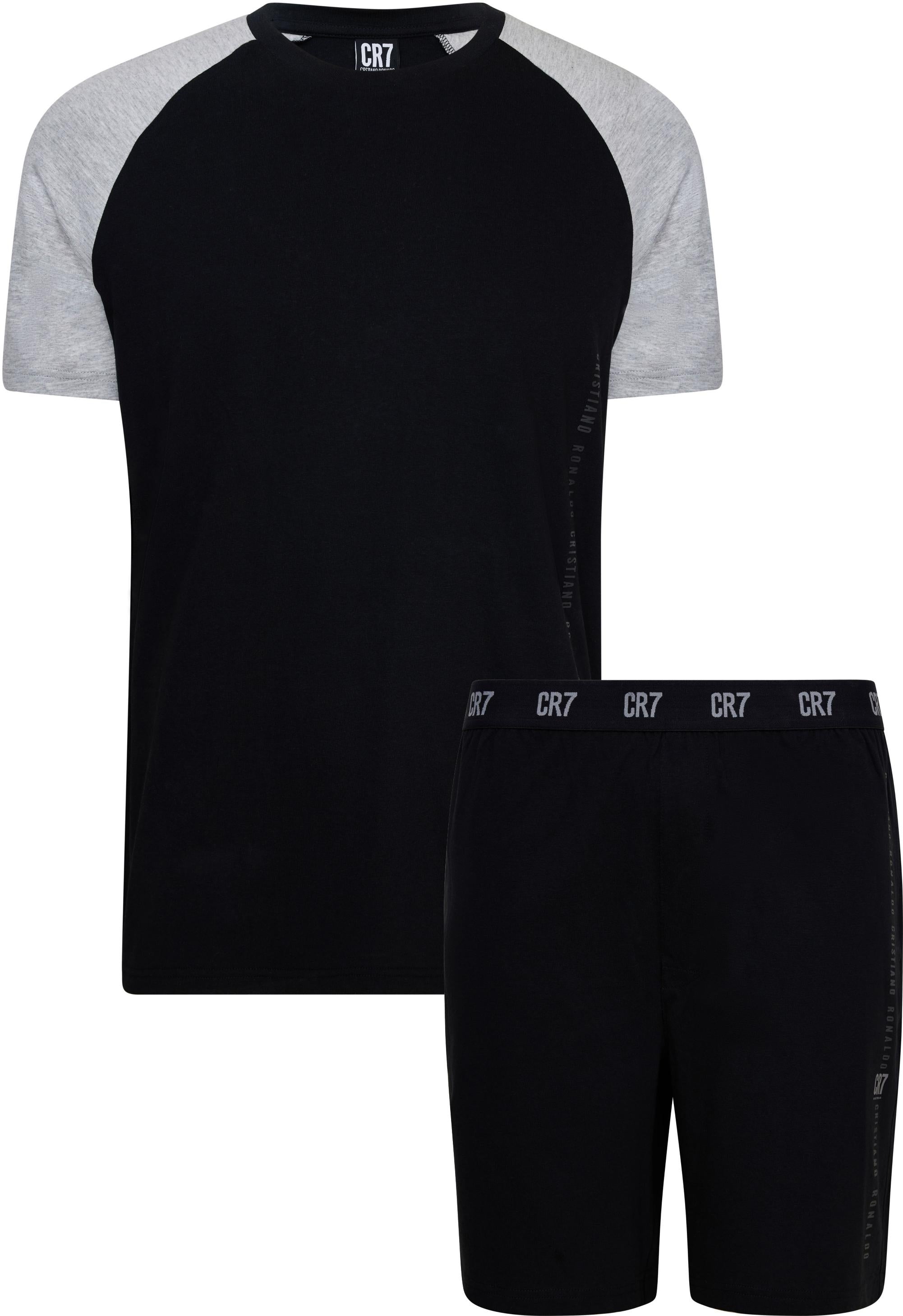 CR7 Cristiano Ronaldo Men’s Premium Nightwear Set – Soft Cotton Lounge T-Shirt & Shorts