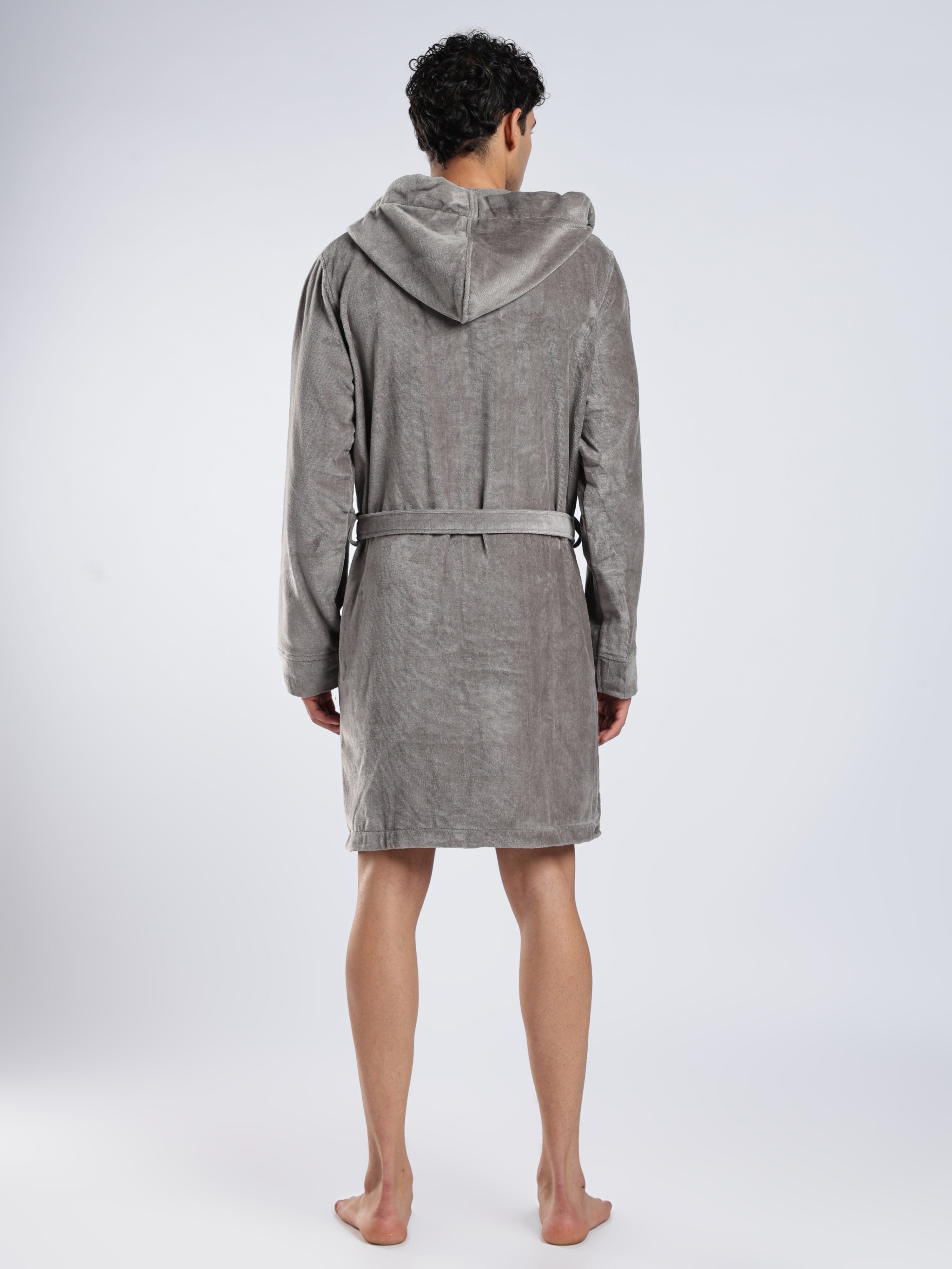 CR7 CLOUD Terry Robe – Grey