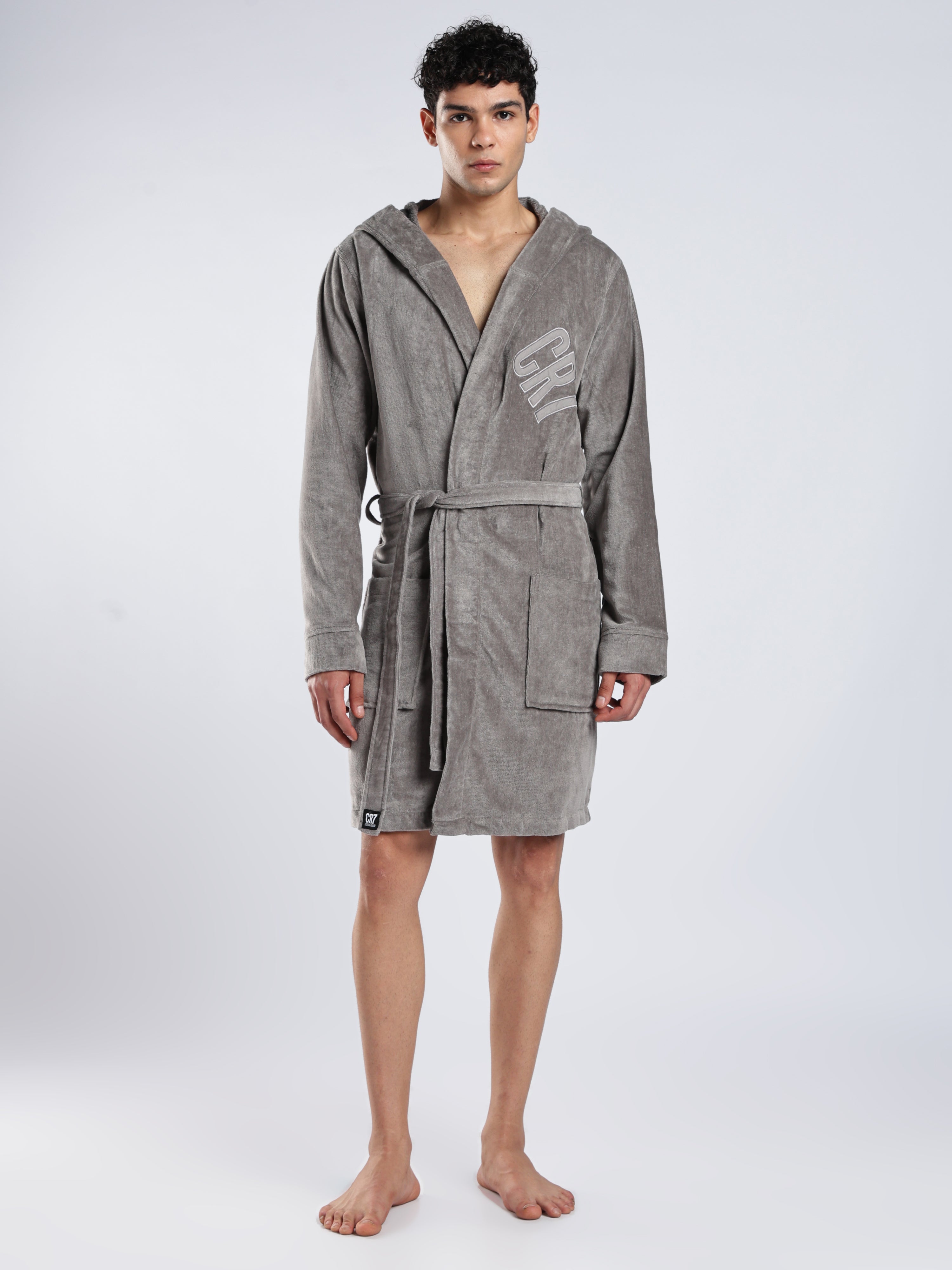 CR7 CLOUD Terry Robe – Grey