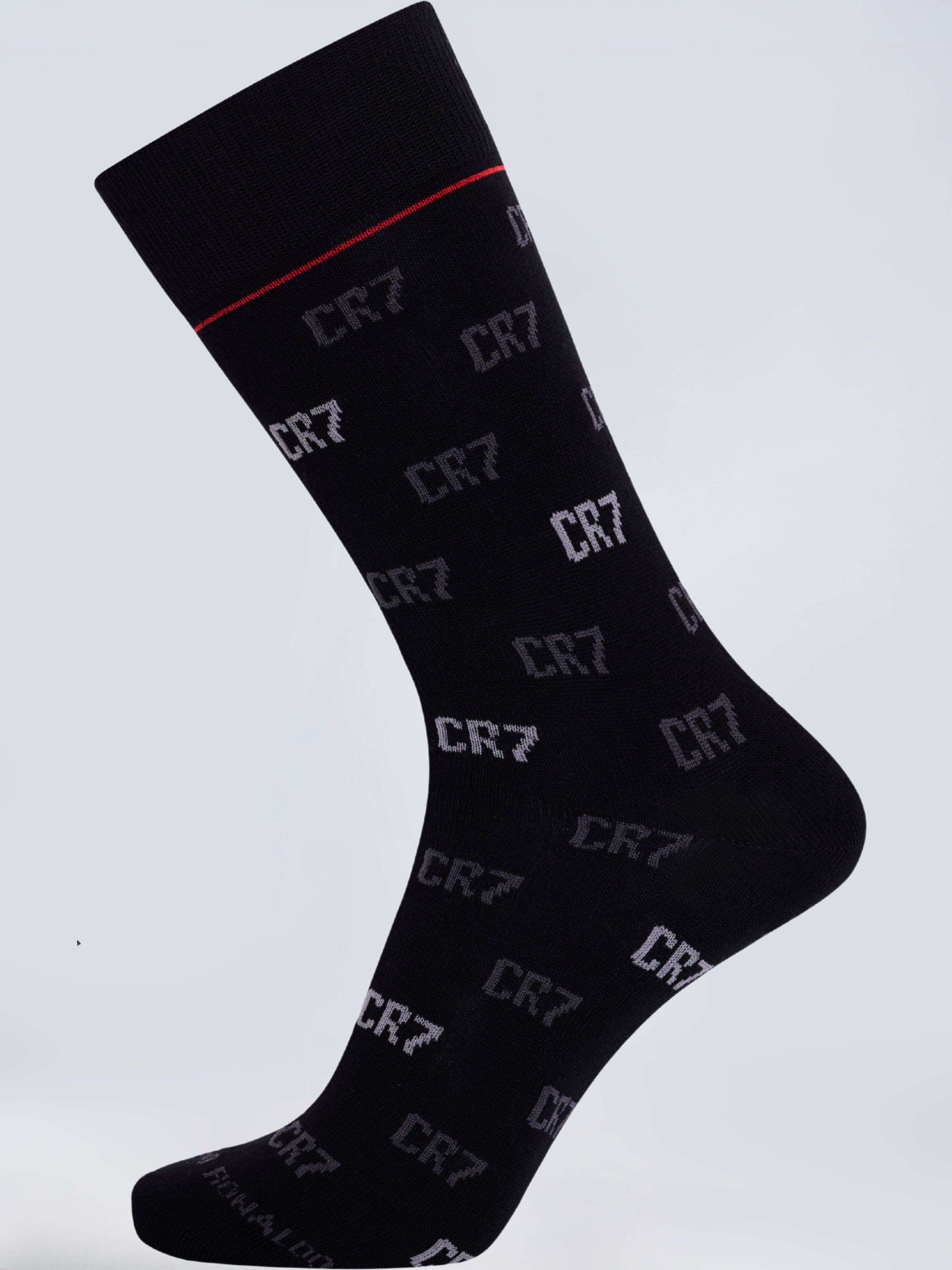 CR7 Men’s Premium Cotton Crew Socks – (Pack of 3) | Soft, Breathable & Stylish