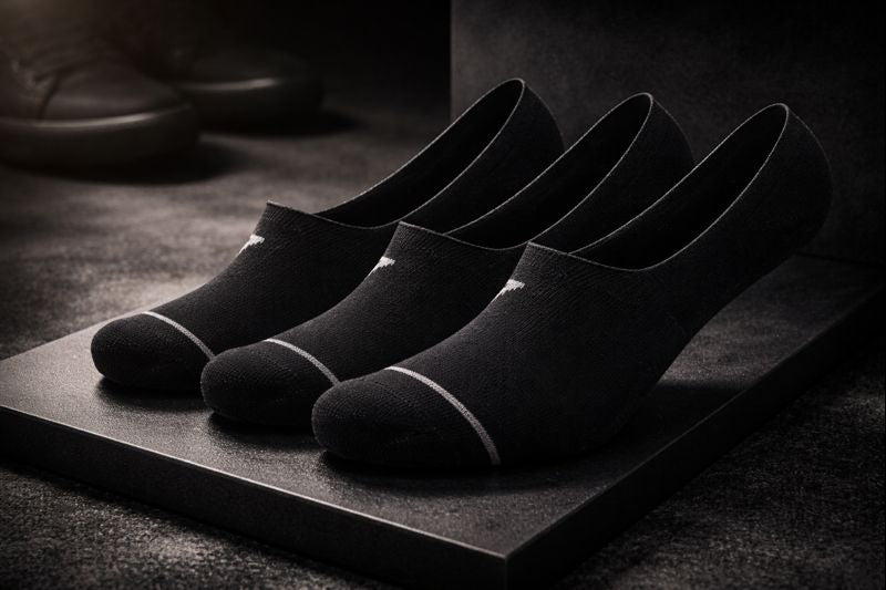 CR7 Cristiano Ronaldo Men’s No-Show Invisible Socks (Black) – Pack of 3 | Soft, Breathable & Anti-Slip