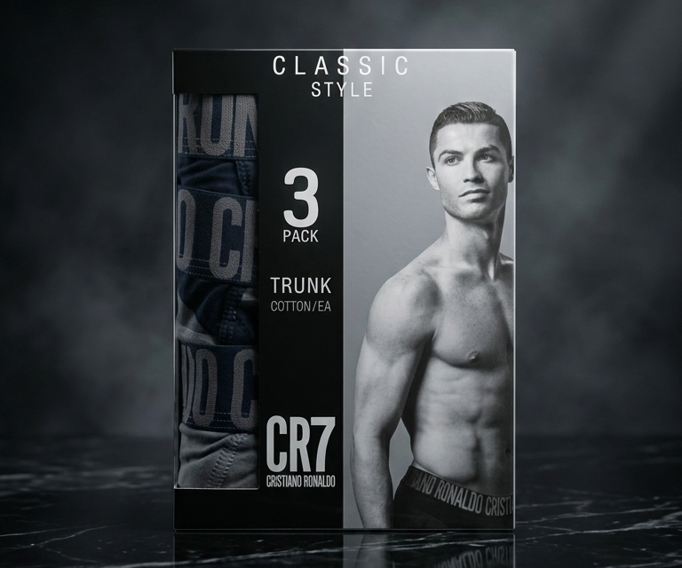 CR7 Cristiano Ronaldo Trunks – Premium Comfort Fit Cotton Stretch Underwear (3 Pack)