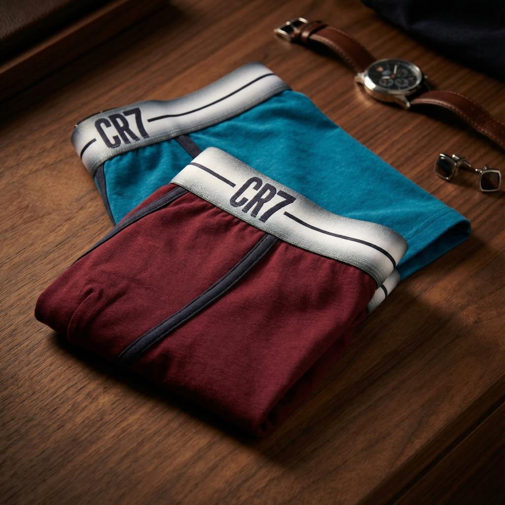 CR7 Cristiano Ronaldo Trunks – Premium Comfort Fit Cotton Stretch Underwear (2 Pack)