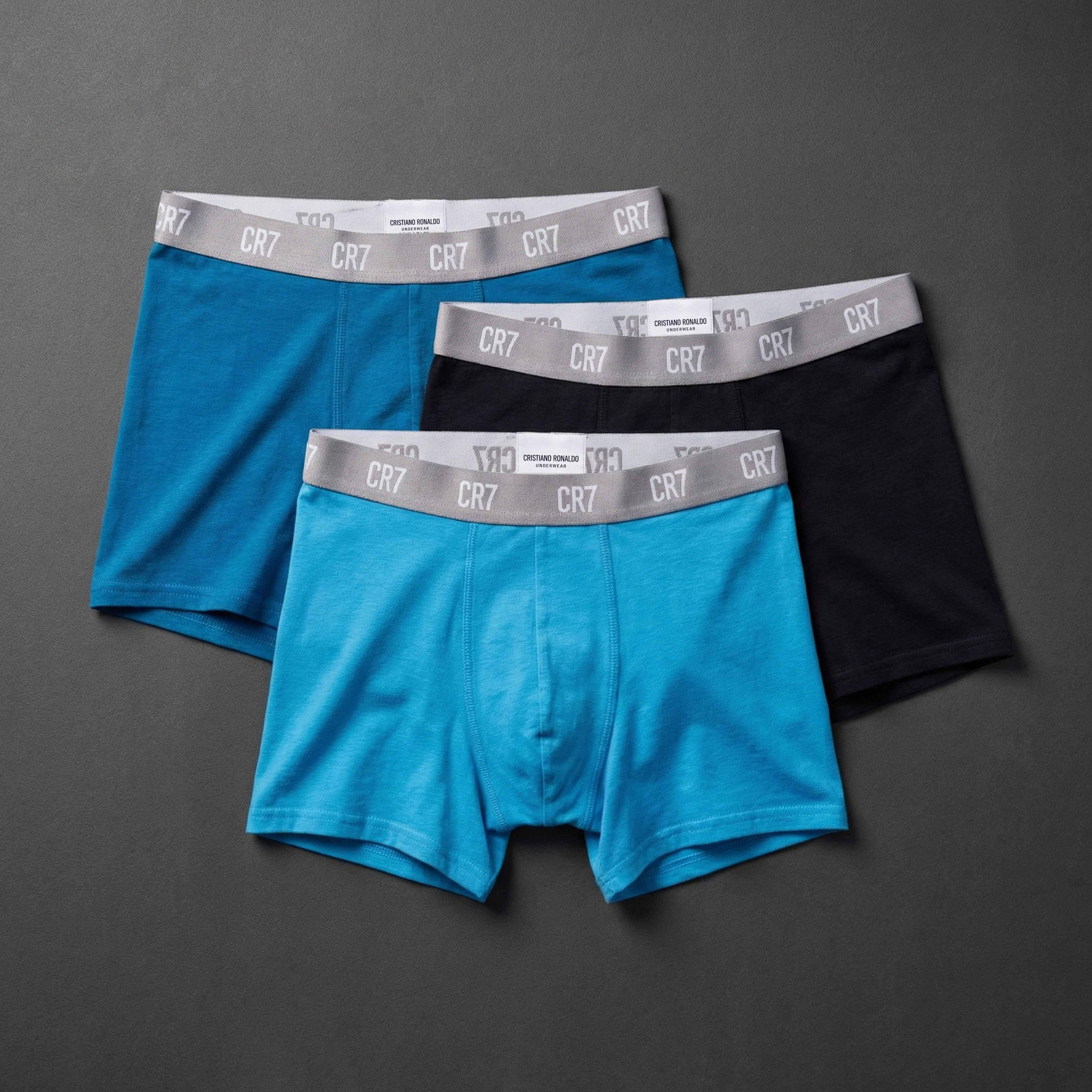 CR7 Cristiano Ronaldo Men’s Boxer Trunks – Soft Cotton 3-Pack