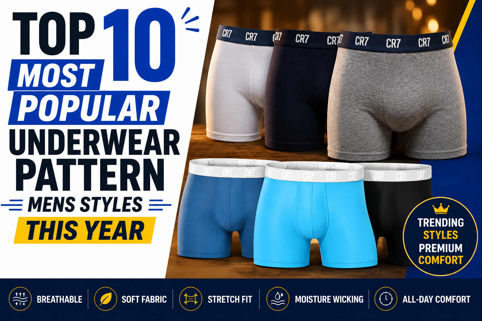 10 Most Popular Underwear Pattern Mens Styles This Year