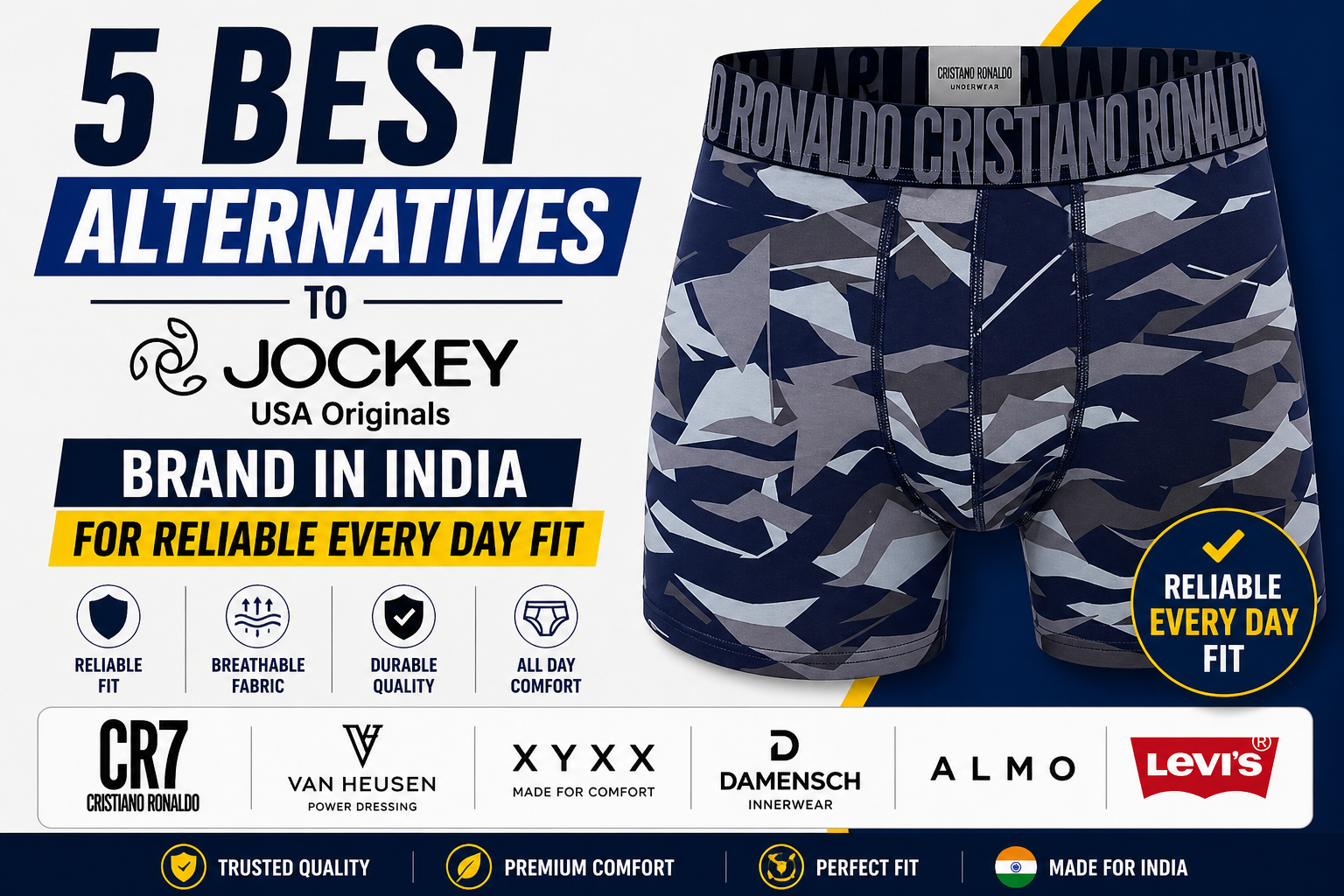 5 Best Alternatives To Jockey Brand In India For Reliable Every Day Fit
