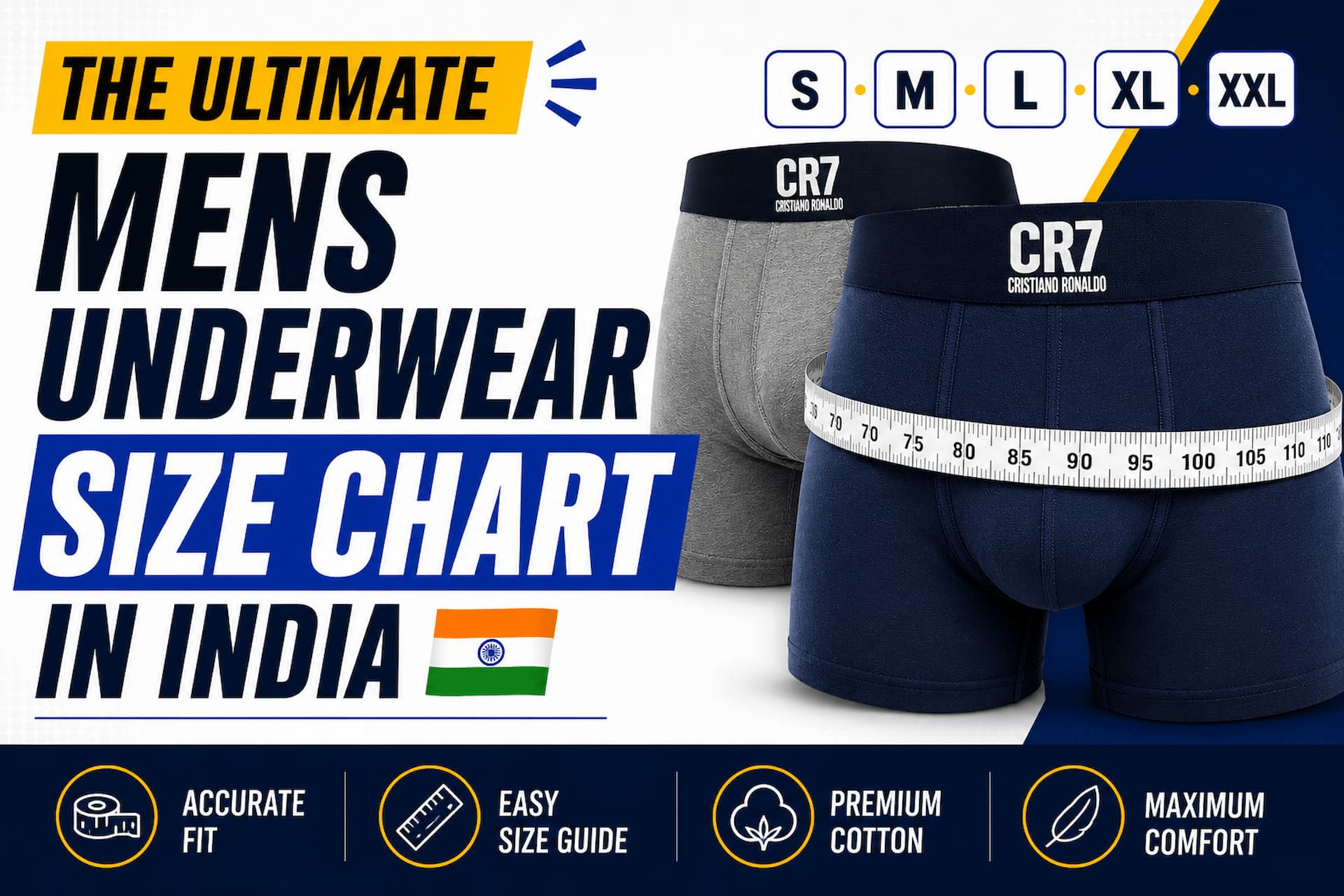 The Ultimate Mens Underwear Size Chart in India