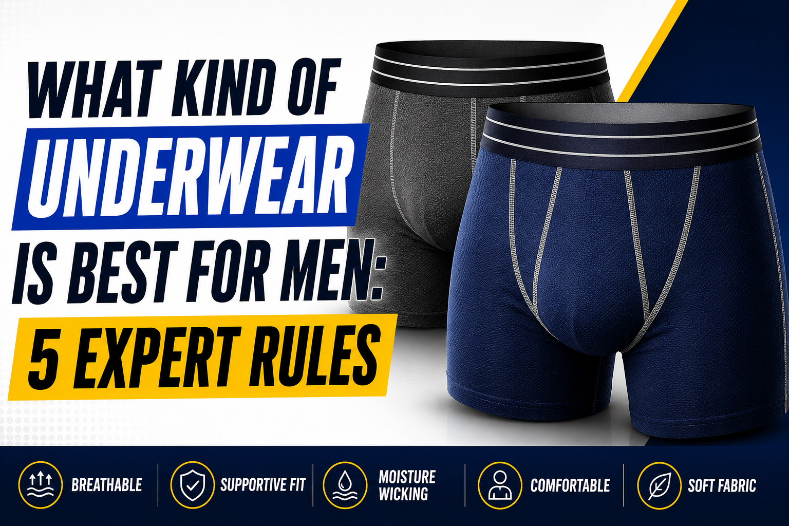 What Kind Of Underwear Is Best For Men: 5 Expert Rules