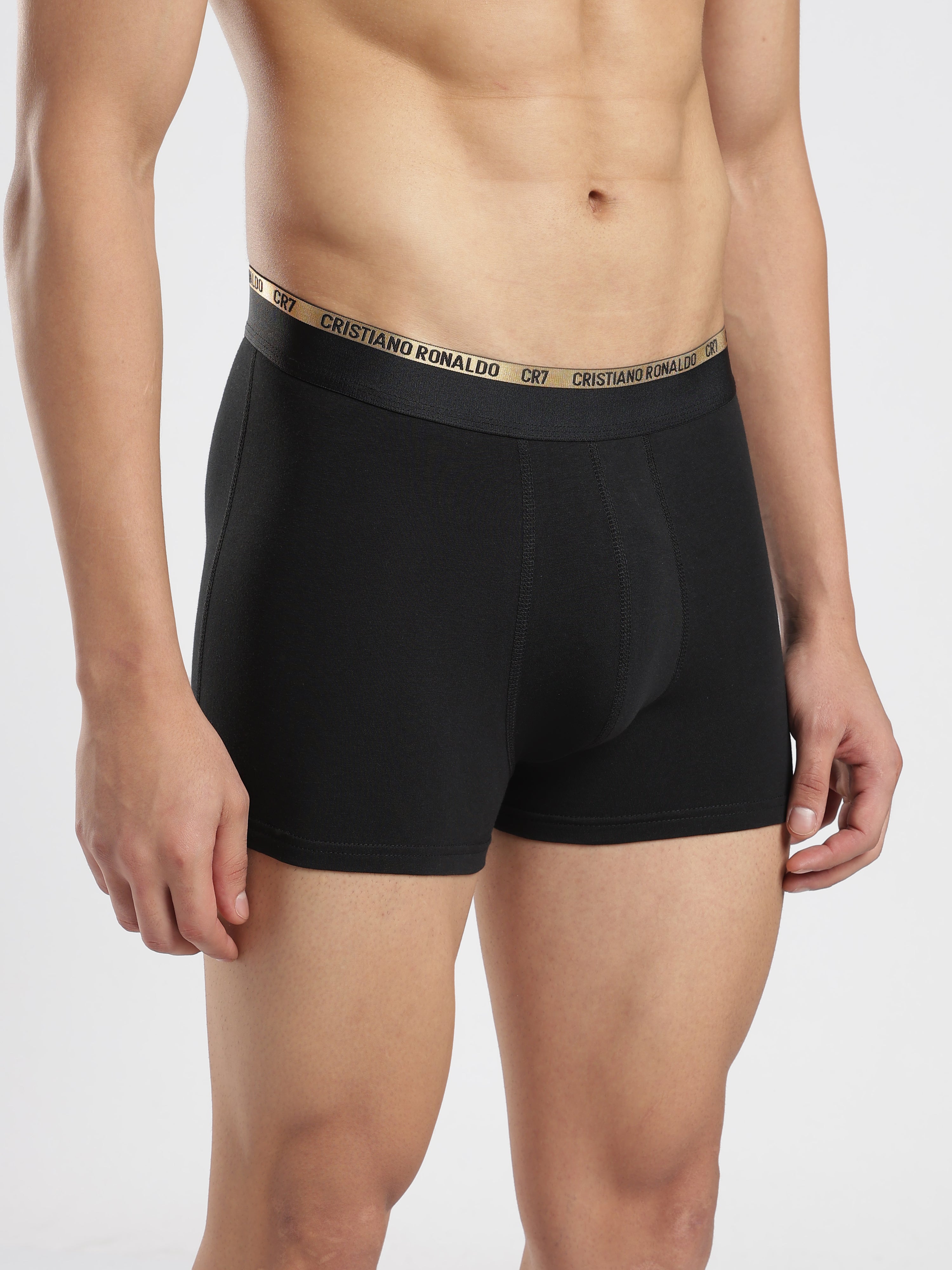 CR7 Premium Cotton Trunks – Pack of 3 (Black, White & Grey)
