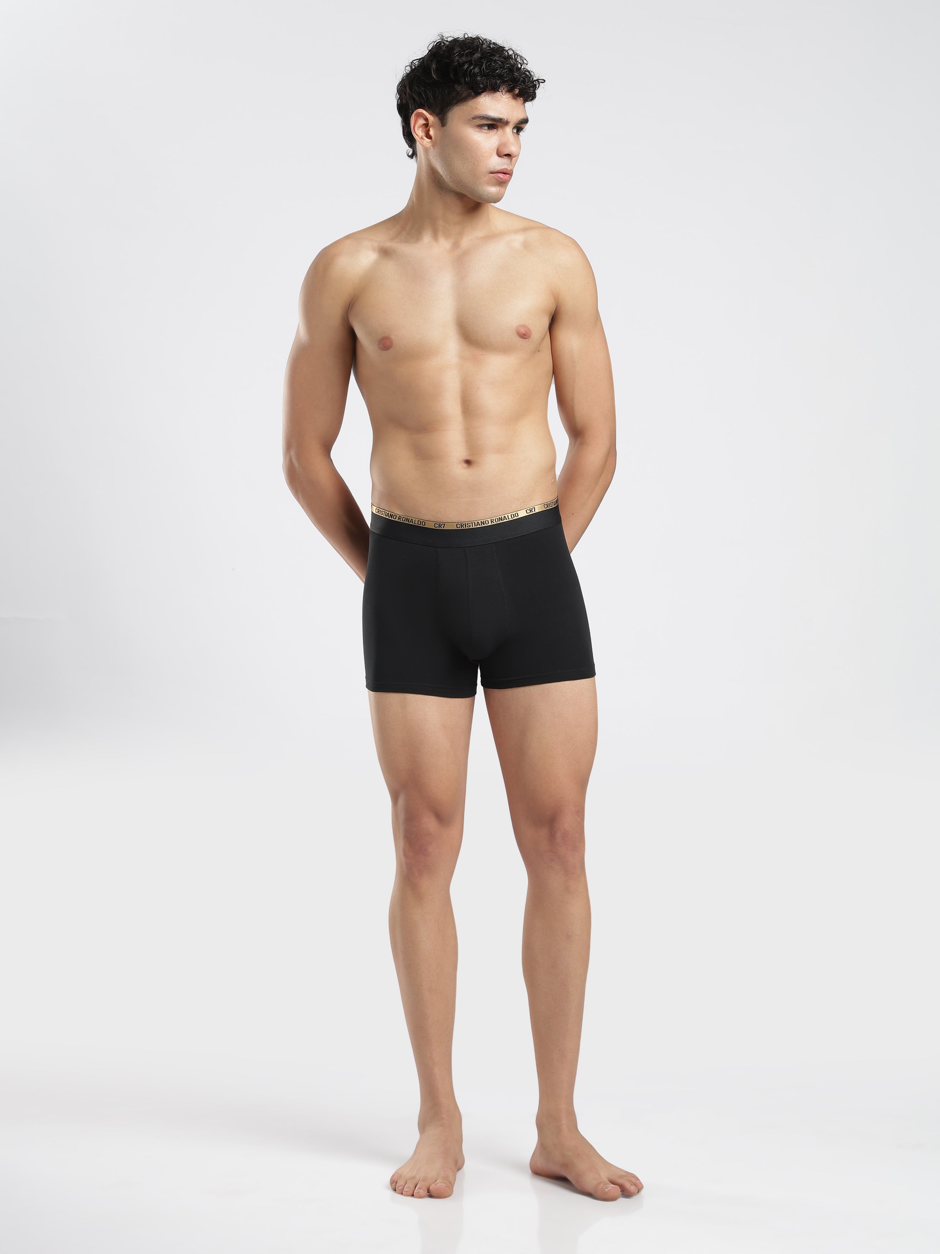 CR7 Premium Cotton Trunks – Pack of 3 (Black, White & Grey)