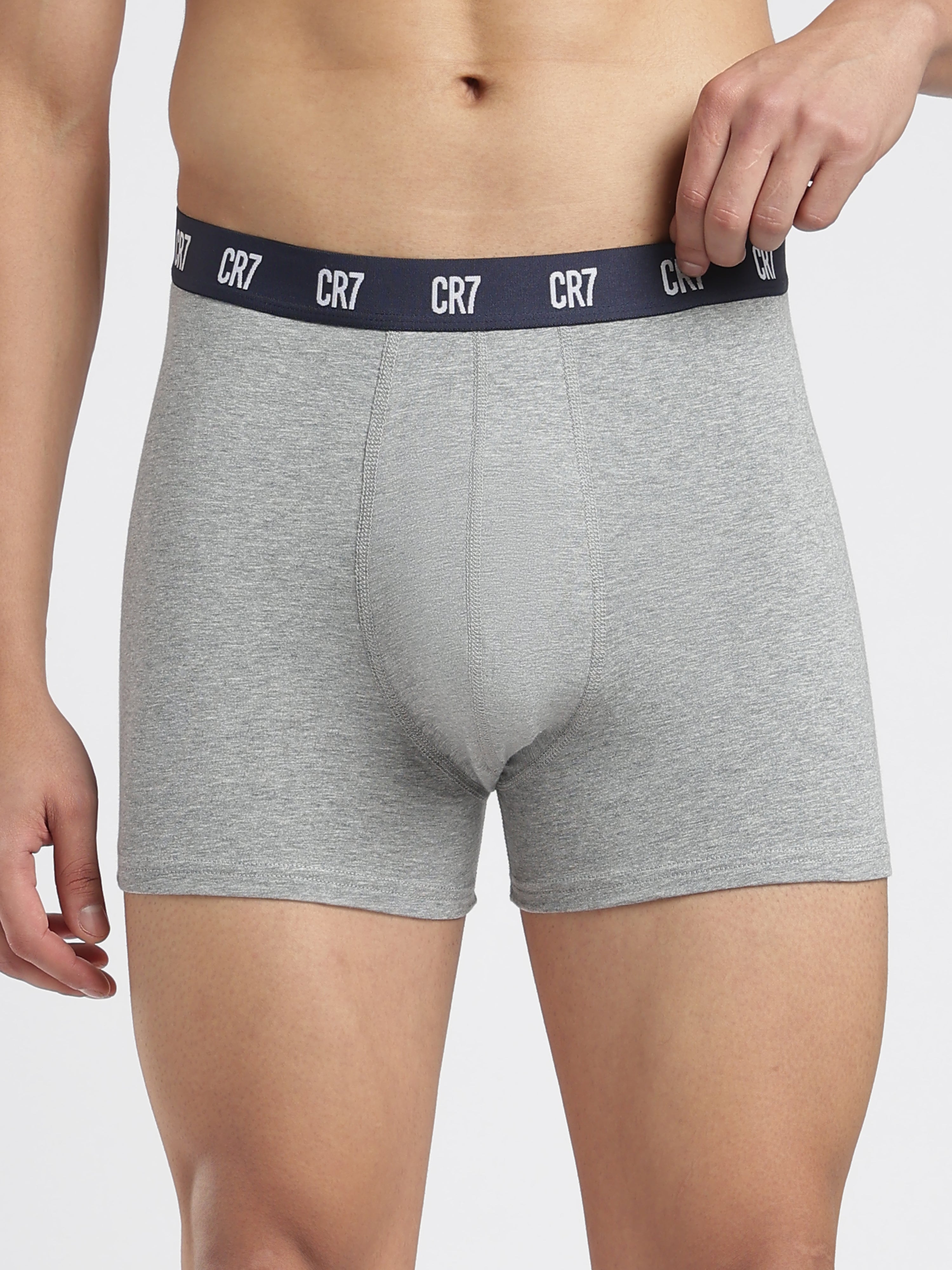 CR7 Men’s Trunk Underwear – 3-Pack Soft & Breathable Boxer Trunks