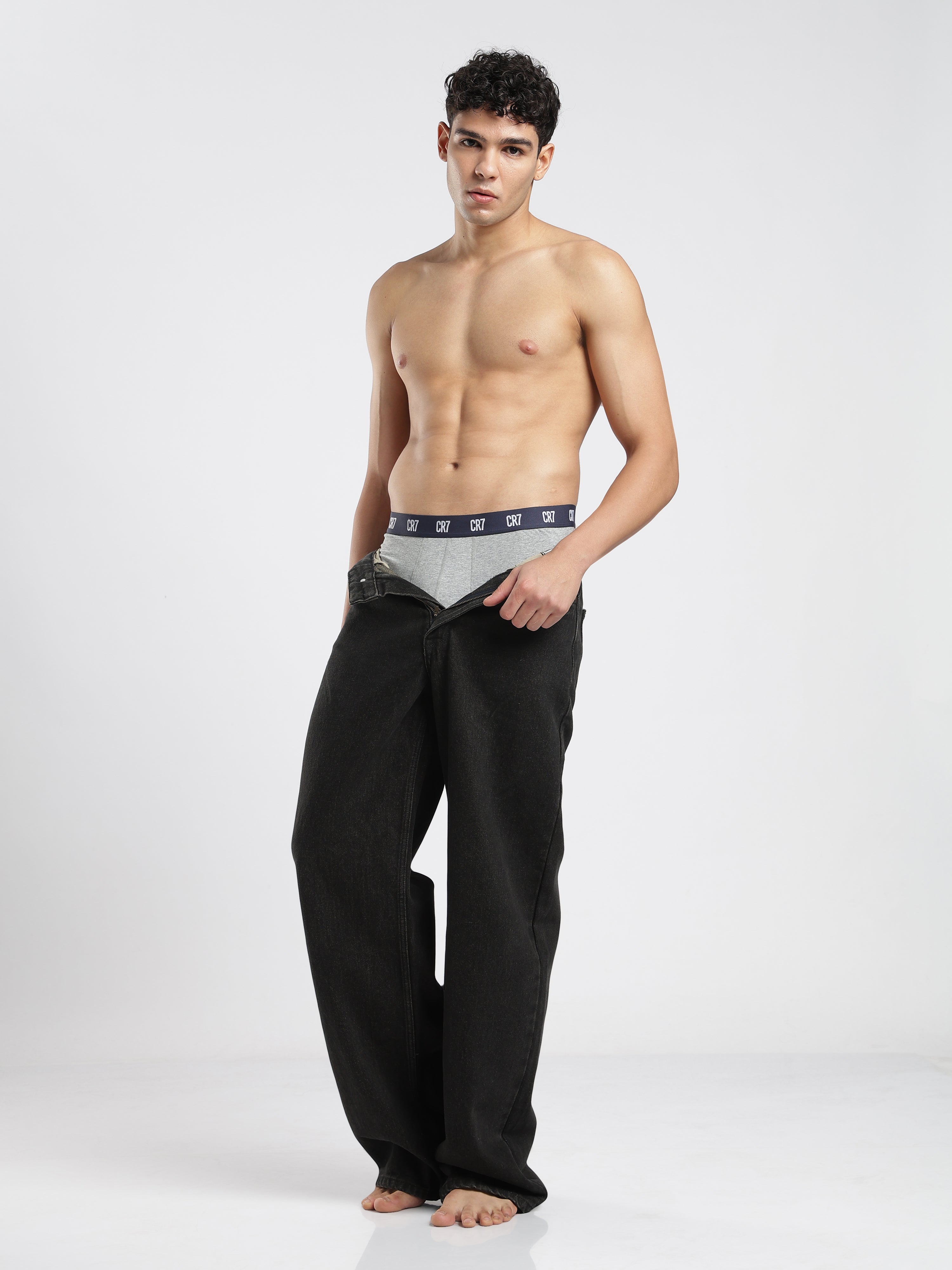 CR7 Men’s Trunk Underwear – 3-Pack Soft & Breathable Boxer Trunks