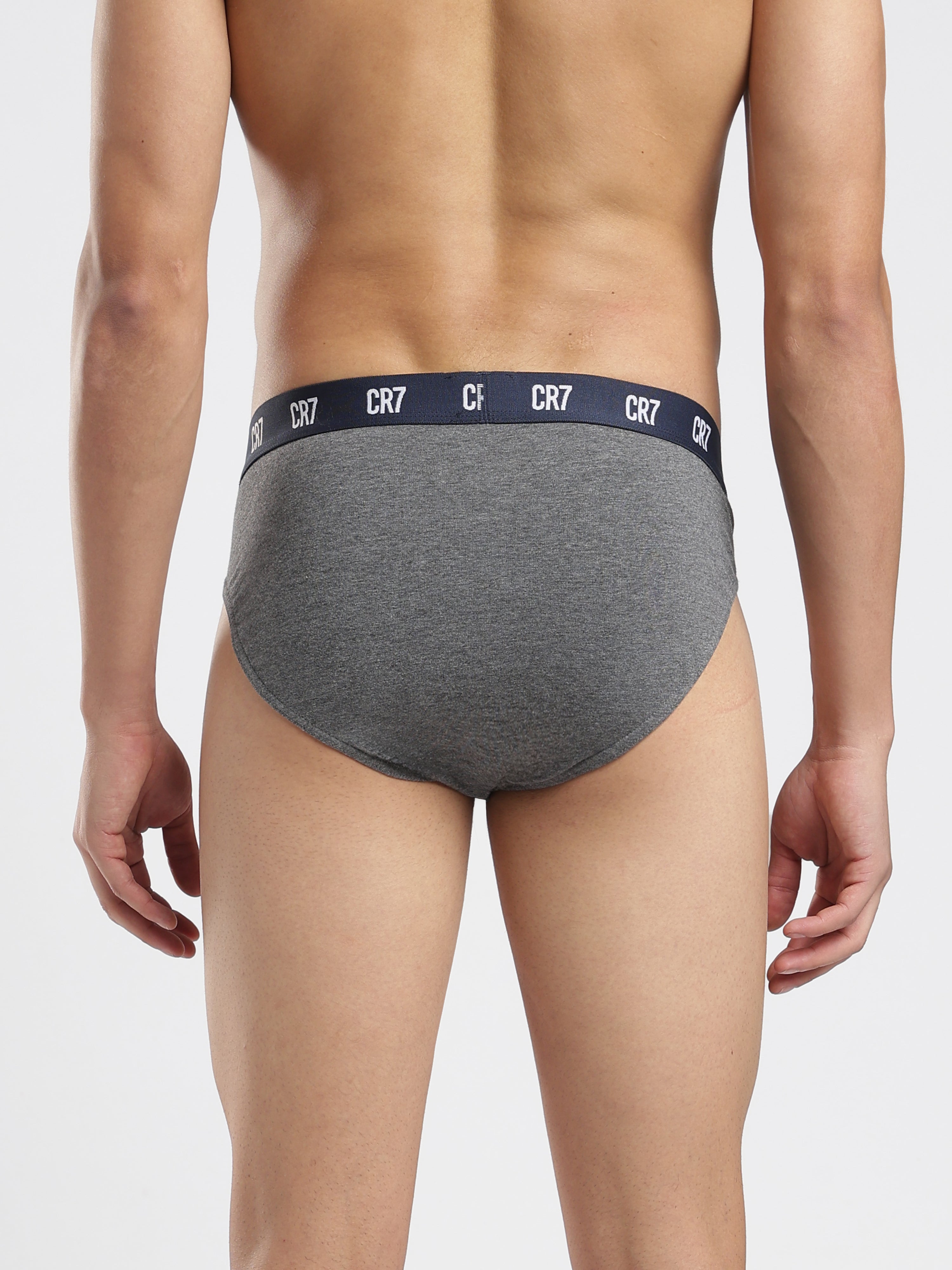 CR7 PURECORE Briefs – 3-Pack | Black, Grey & White