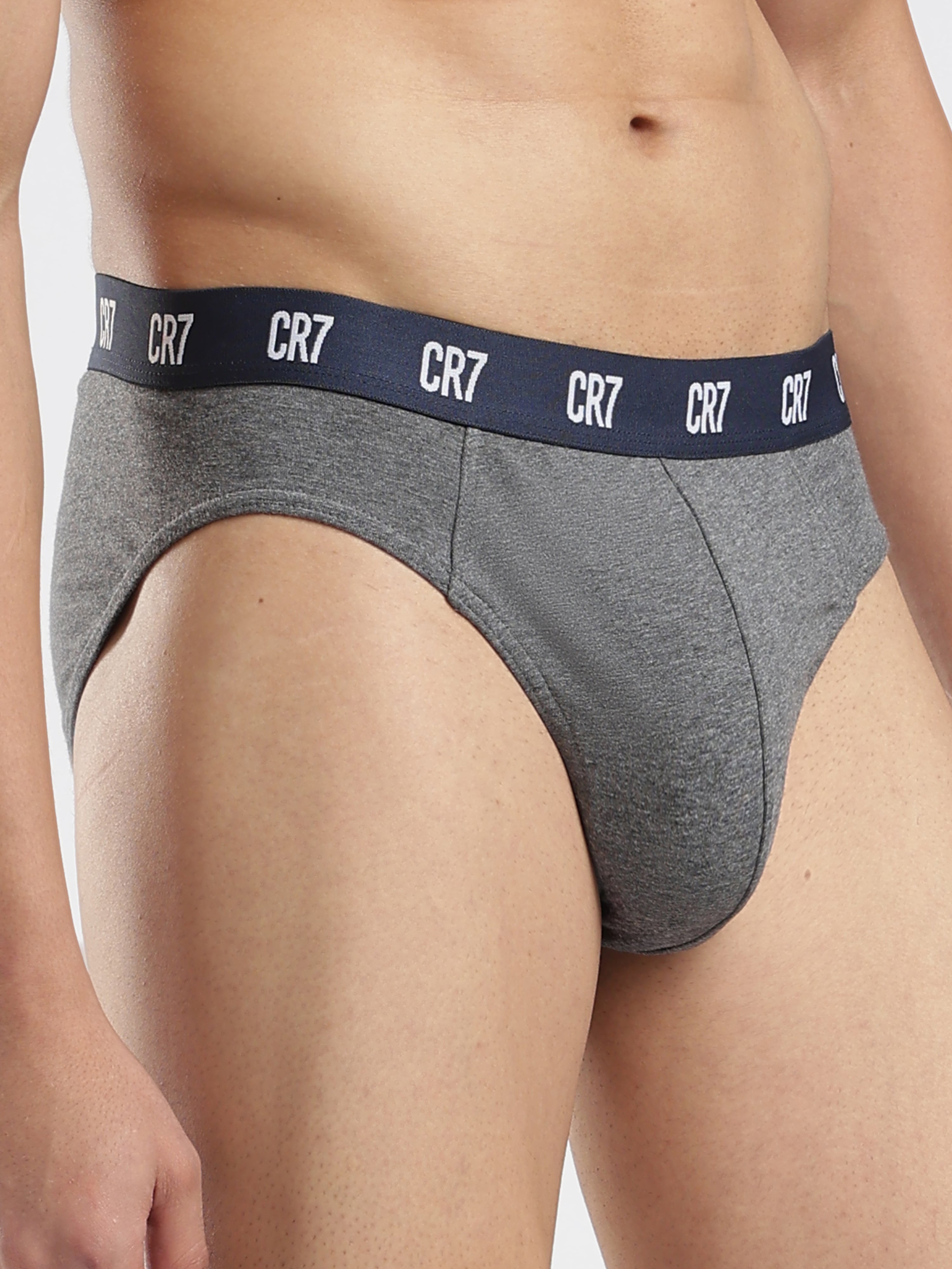 CR7 PURECORE Briefs – 3-Pack | Black, Grey & White