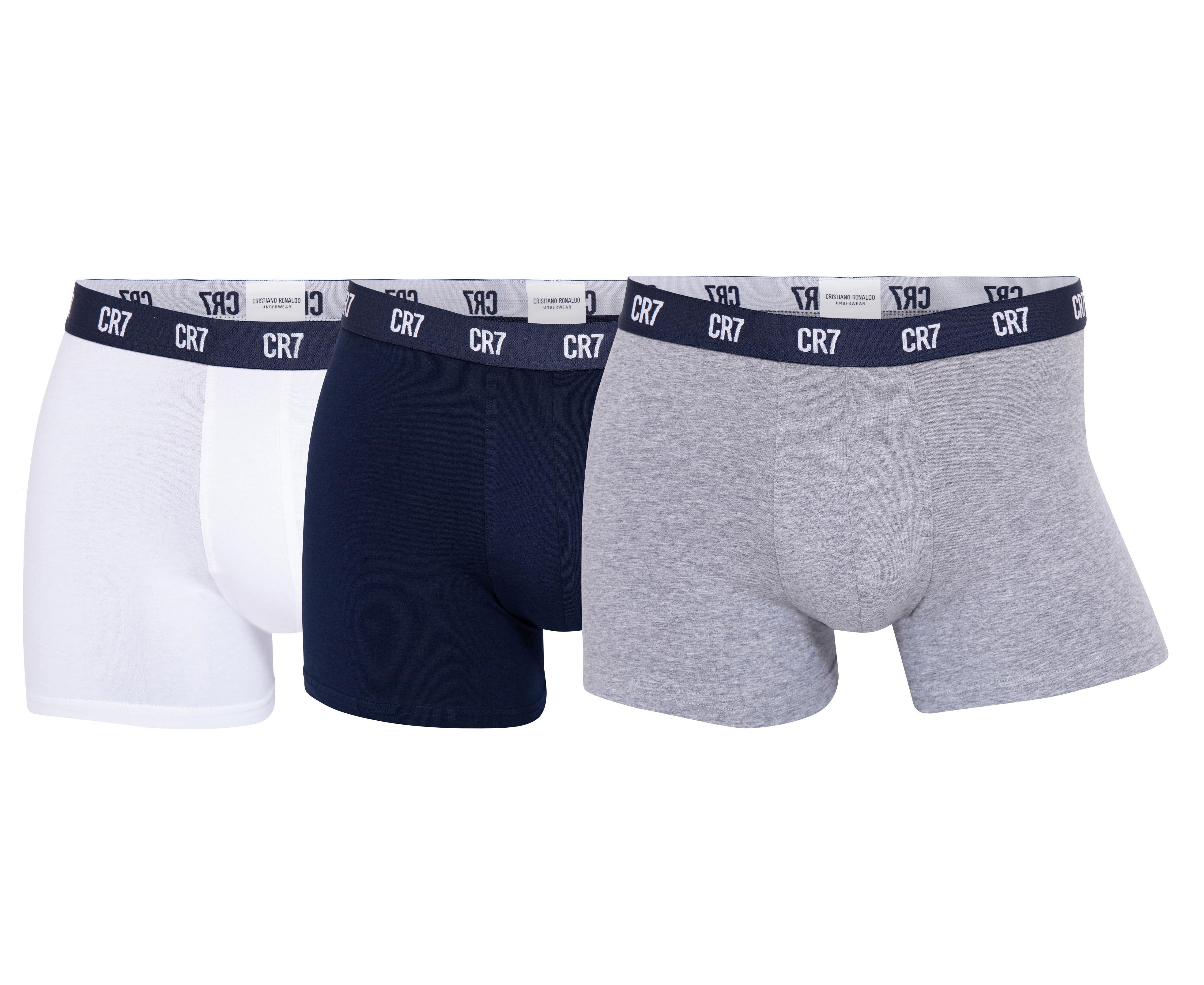 CR7 Cristiano Ronaldo Men’s Trunk Underwear – 3-Pack Soft & Breathable Boxer Trunks