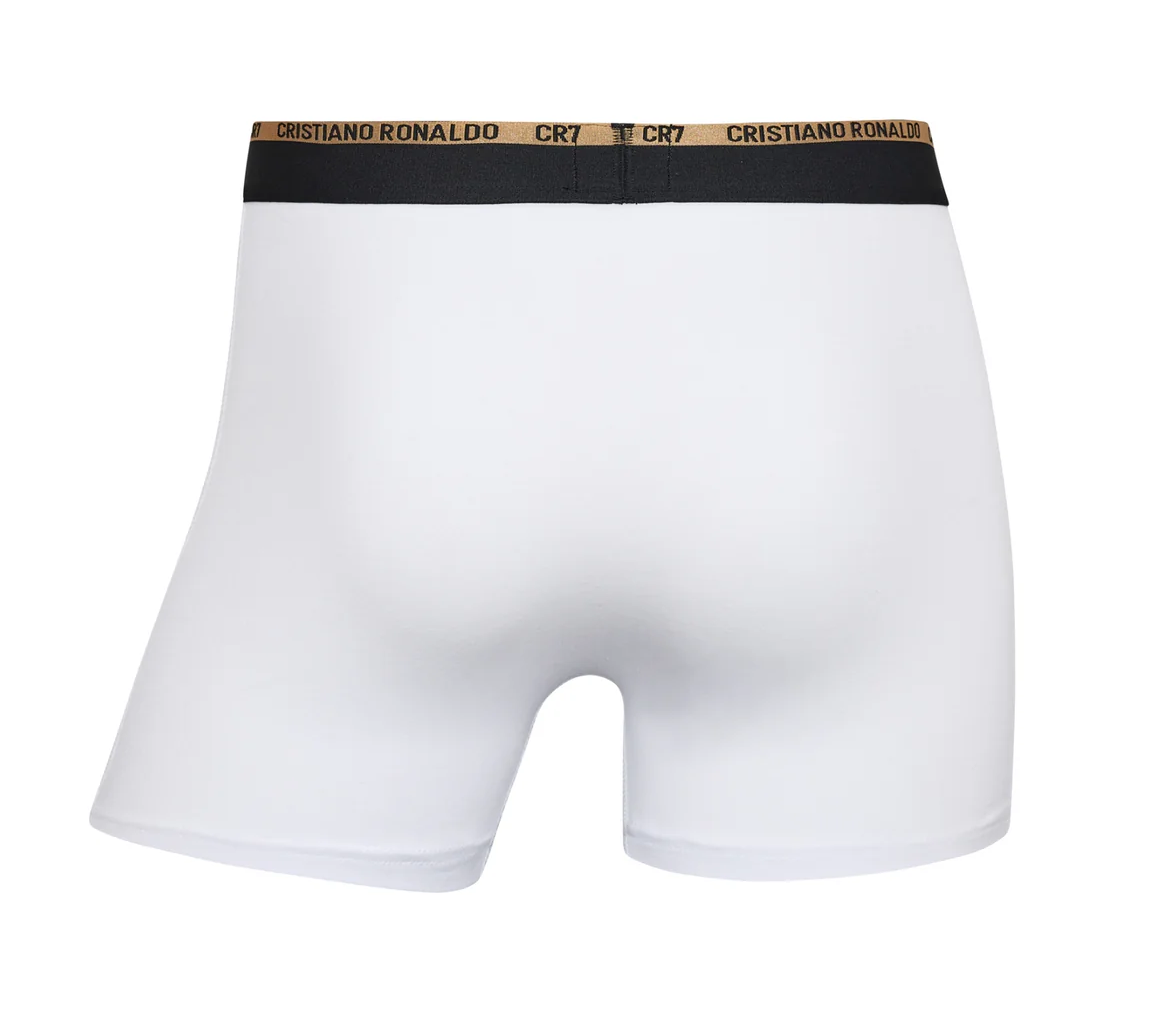 CR7 Cristiano Ronaldo Premium Cotton Trunks – Pack of 3 (Black, White & Grey)