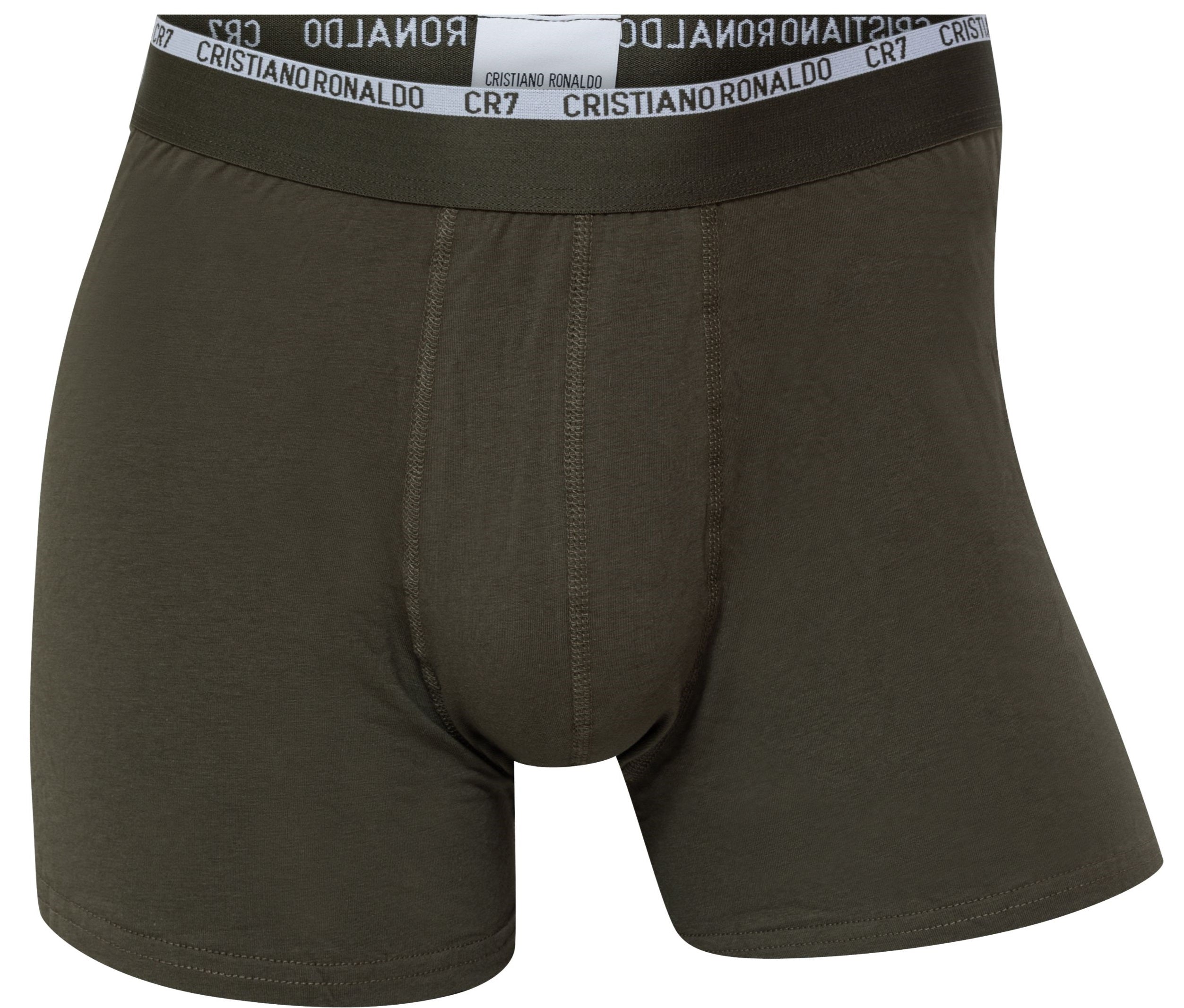 CR7 Cristiano Ronaldo Men’s Cotton Trunks – Pack of 3 (Black, Navy & Olive) | Premium Comfort Fit