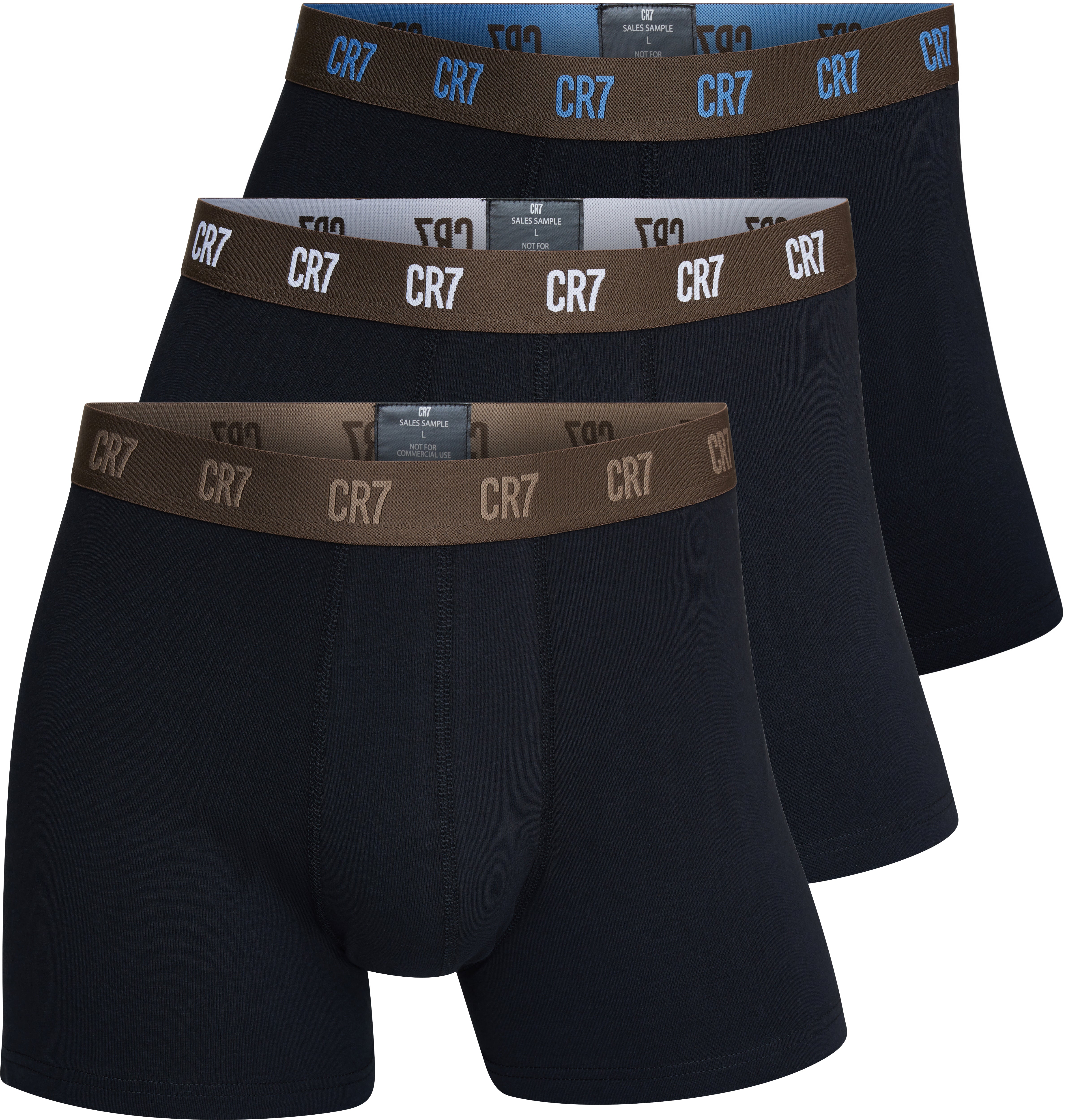 CR7 Cristiano Ronaldo Men’s Premium Cotton Stretch Trunks – | Pack of 3 | Comfort Fit Boxer Trunks