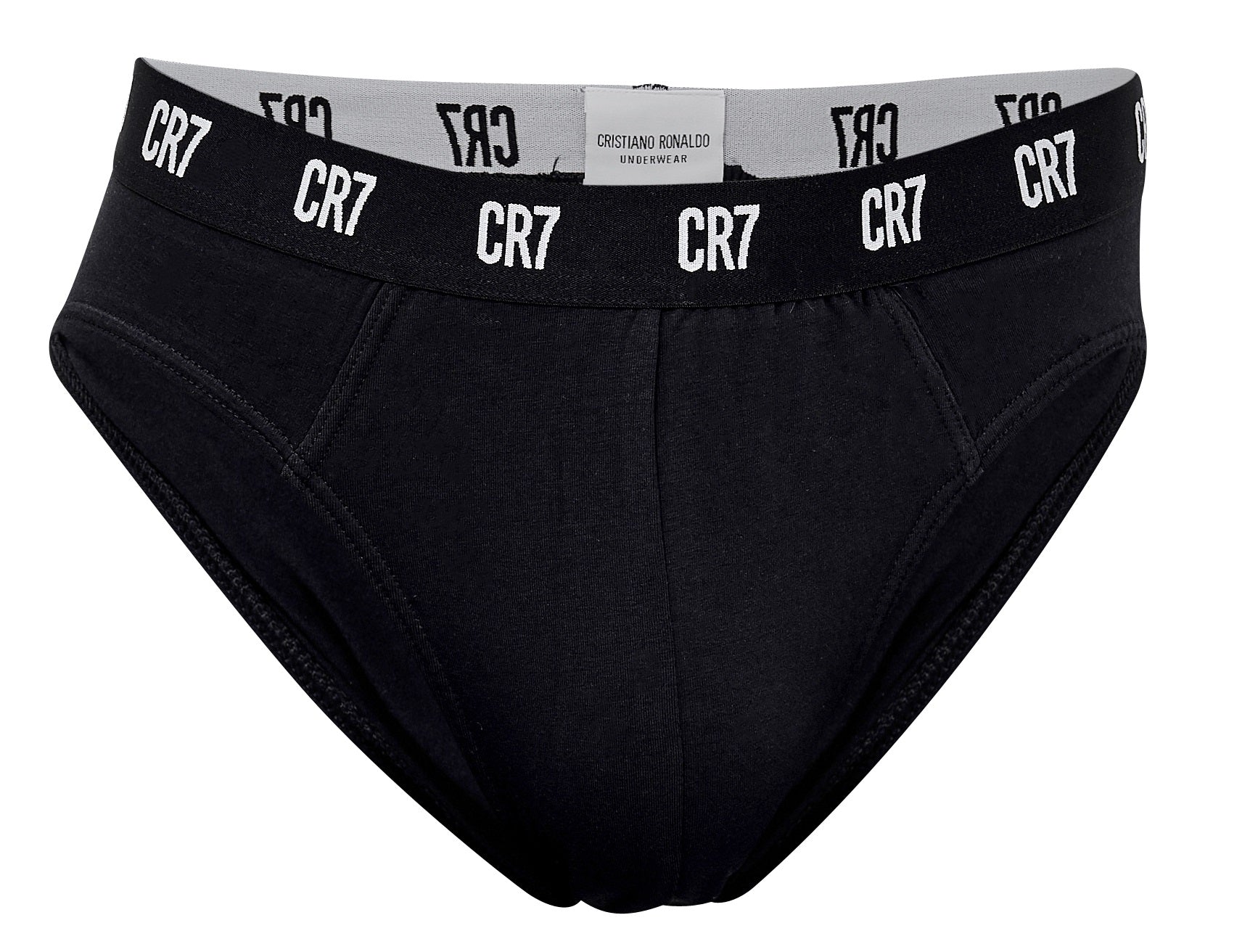 CR7 Cristiano Ronaldo Men’s Black Cotton Briefs – Pack of 3 | Soft, Breathable & Secure Fit
