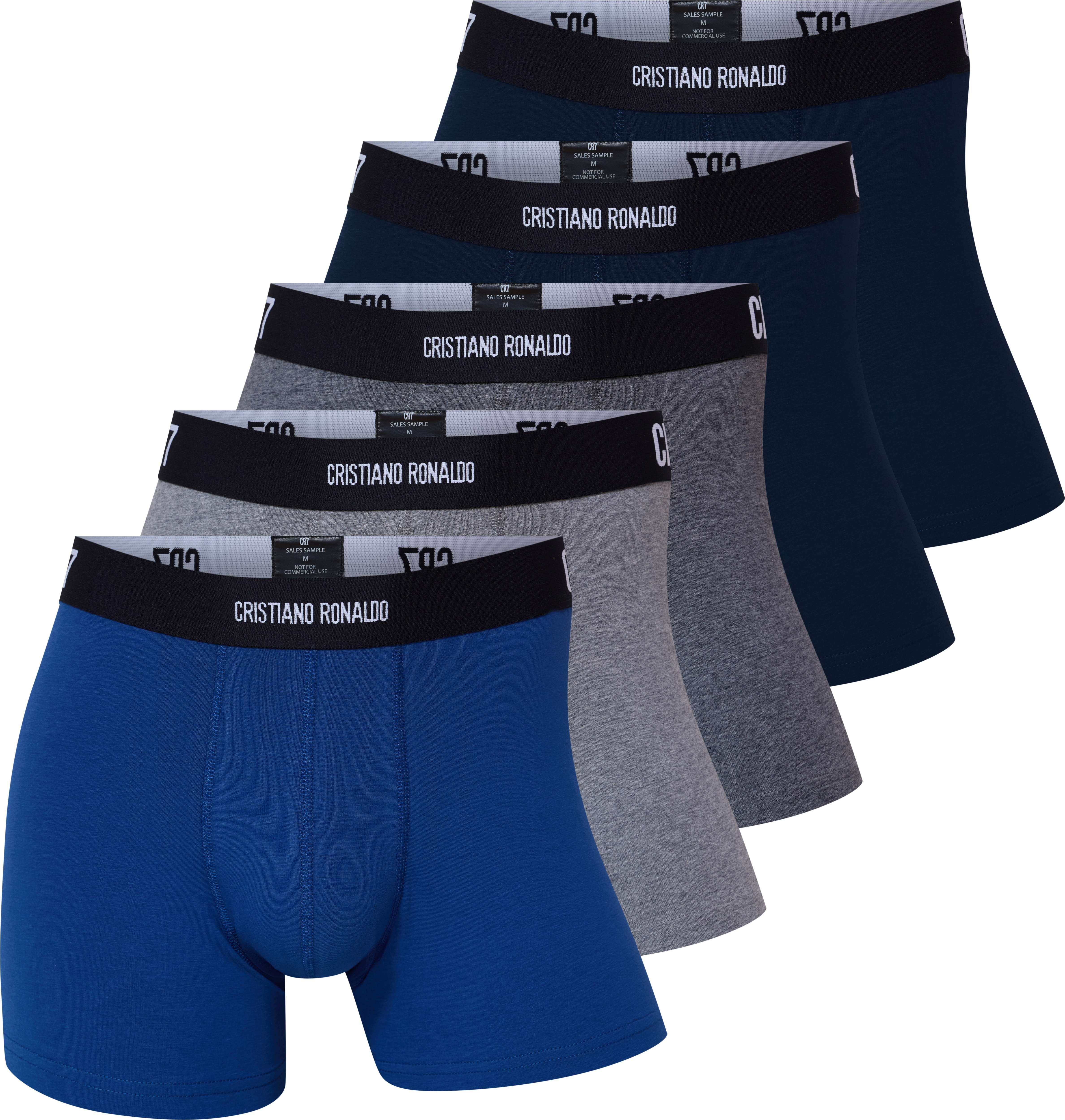 CR7 Cristiano Ronaldo Men’s Premium Cotton Stretch Trunks – Pack of 5