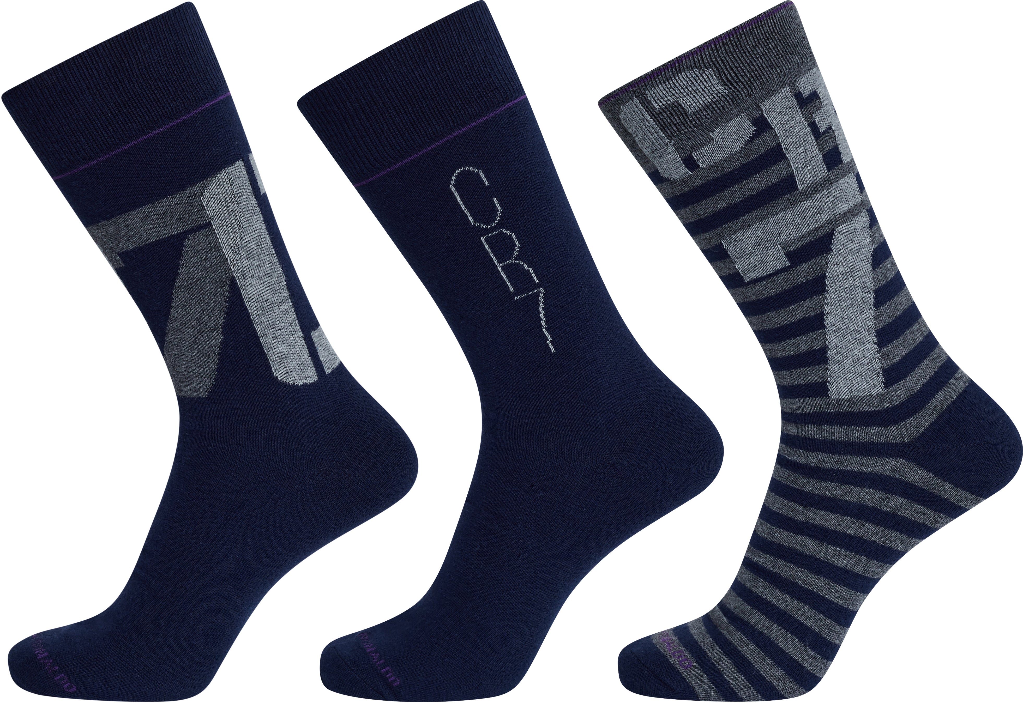 CR7 Cristiano Ronaldo Men’s Premium Cotton Crew Socks –  (Pack of 3) | Soft, Breathable & Stylish