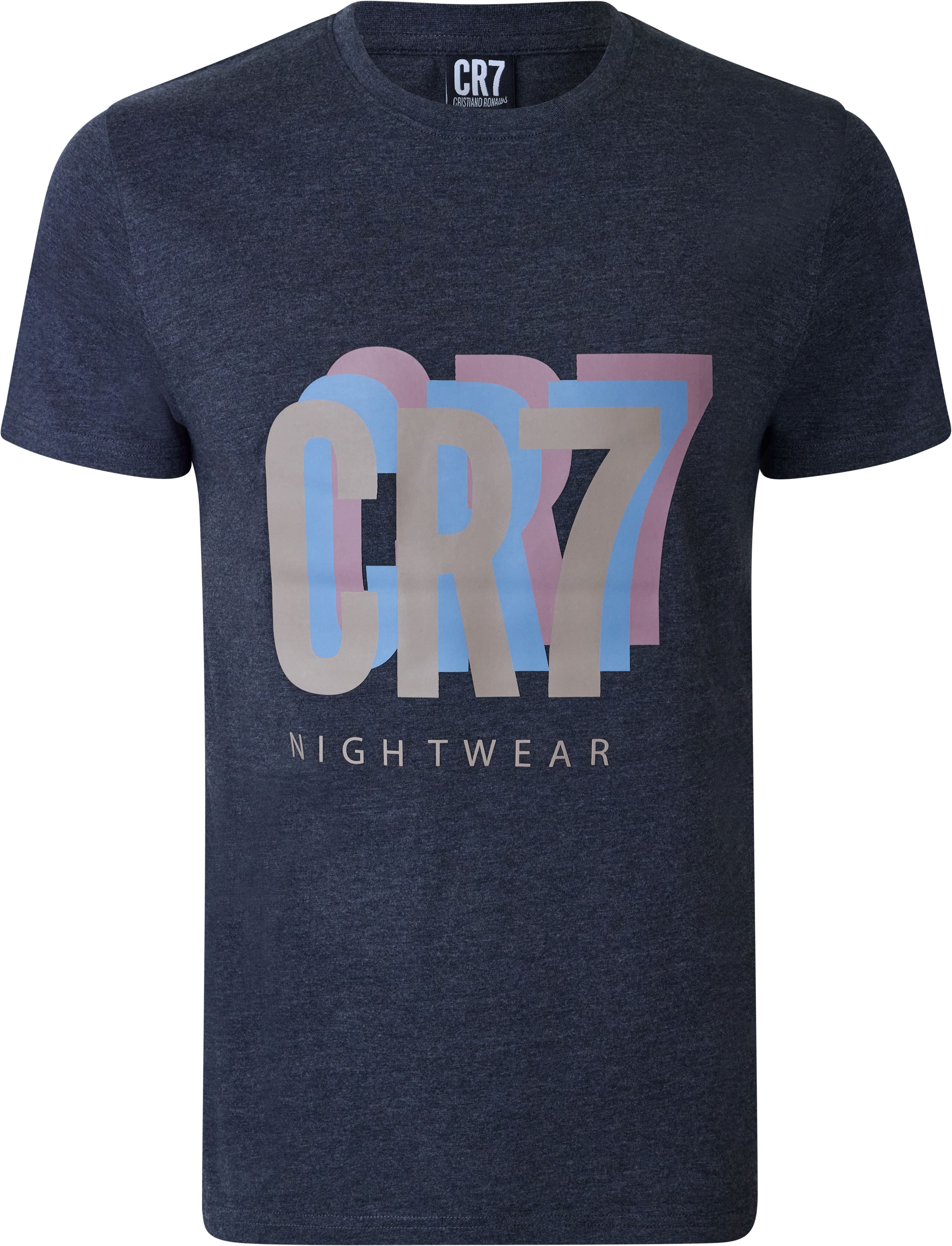 CR7 Cristiano Ronaldo Men’s Premium Nightwear Set – Soft Cotton Lounge T-Shirt & Shorts
