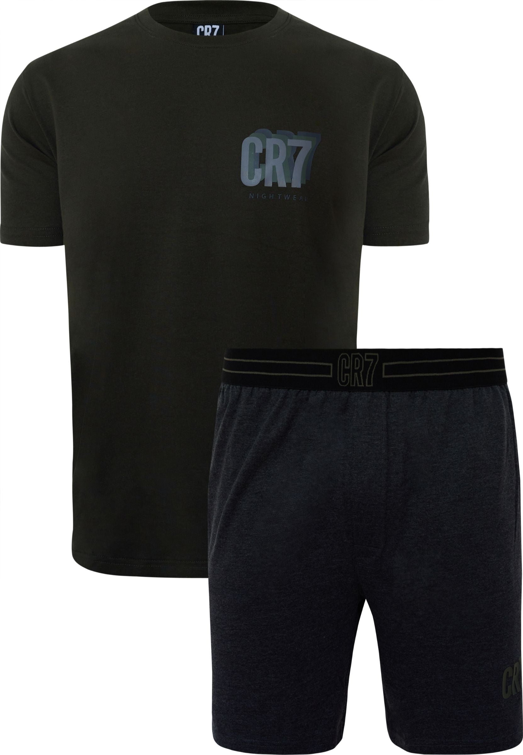 CR7 Cristiano Ronaldo Men’s Premium Nightwear Set – Soft Cotton Lounge T-Shirt & Shorts