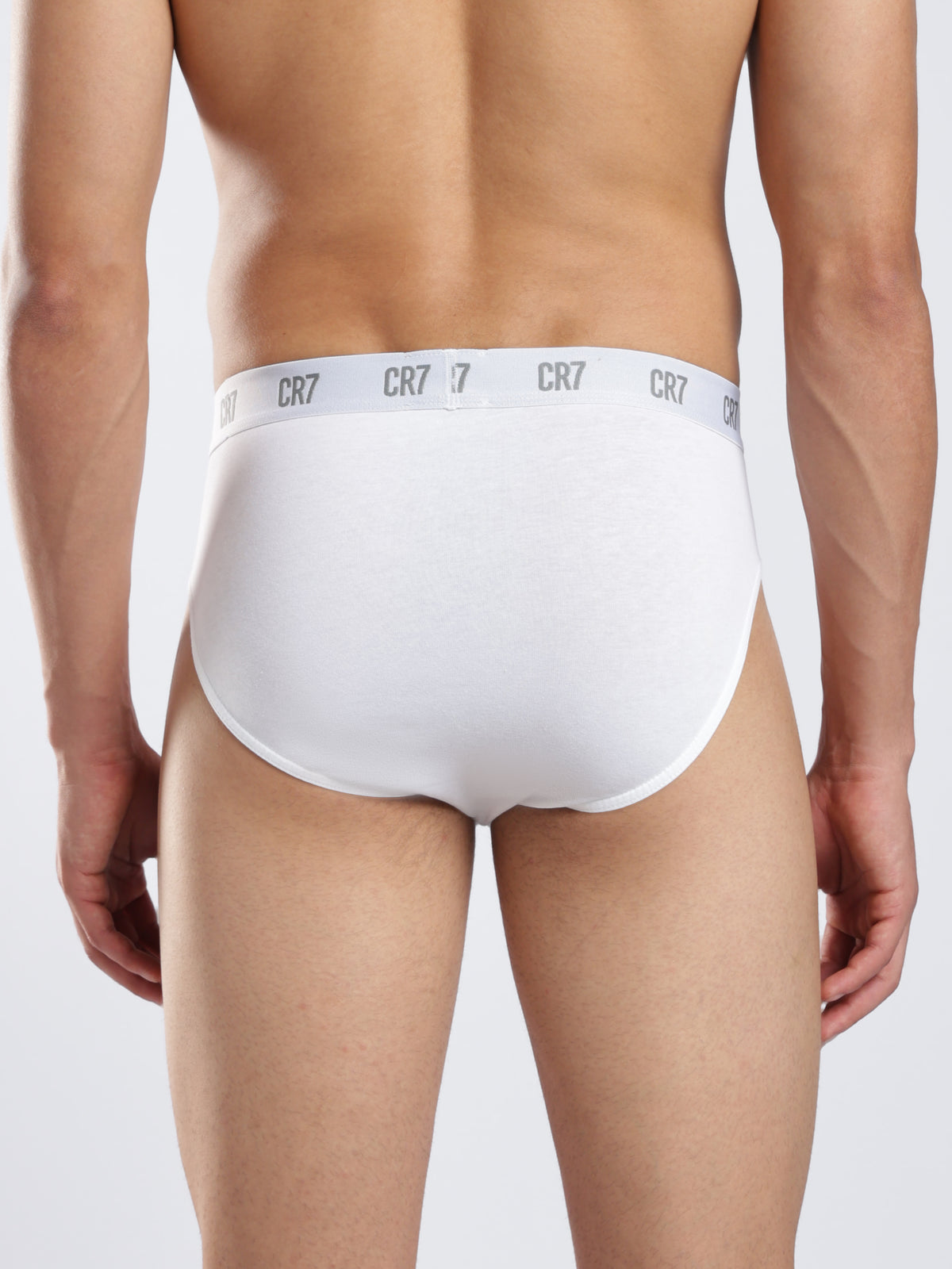 CR7 Iconic Core Men's White Brief Pack of 3
