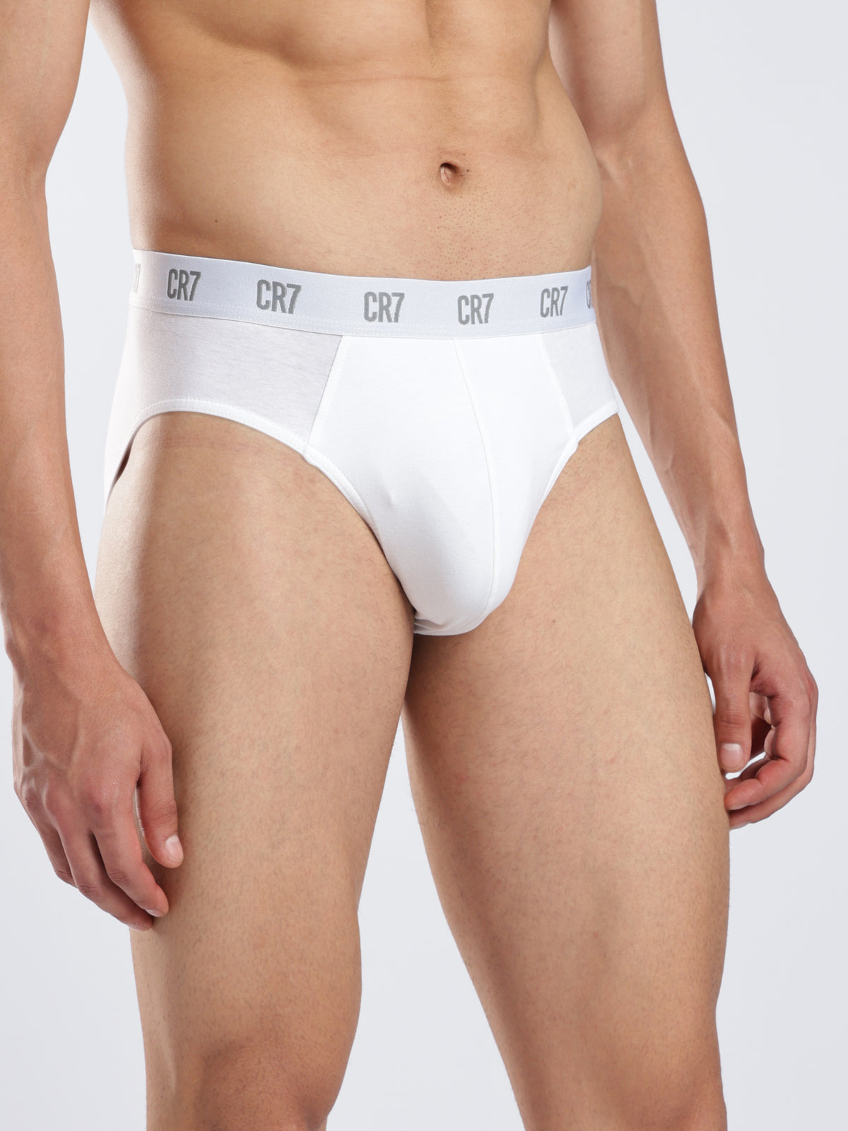 CR7 Iconic Core Men's White Brief Pack of 3