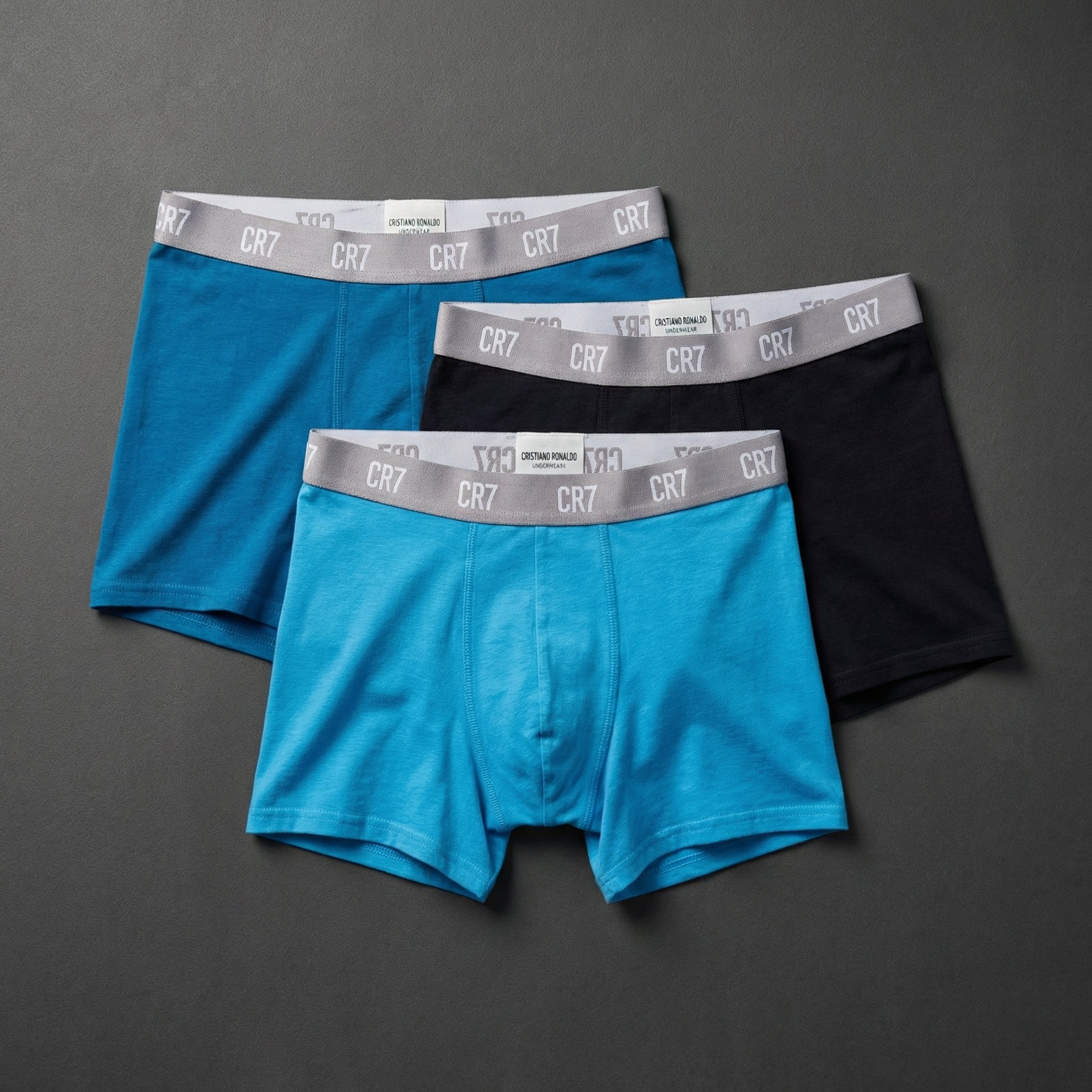 CR7 Cristiano Ronaldo Men’s Boxer Trunks – Soft Cotton 3-Pack