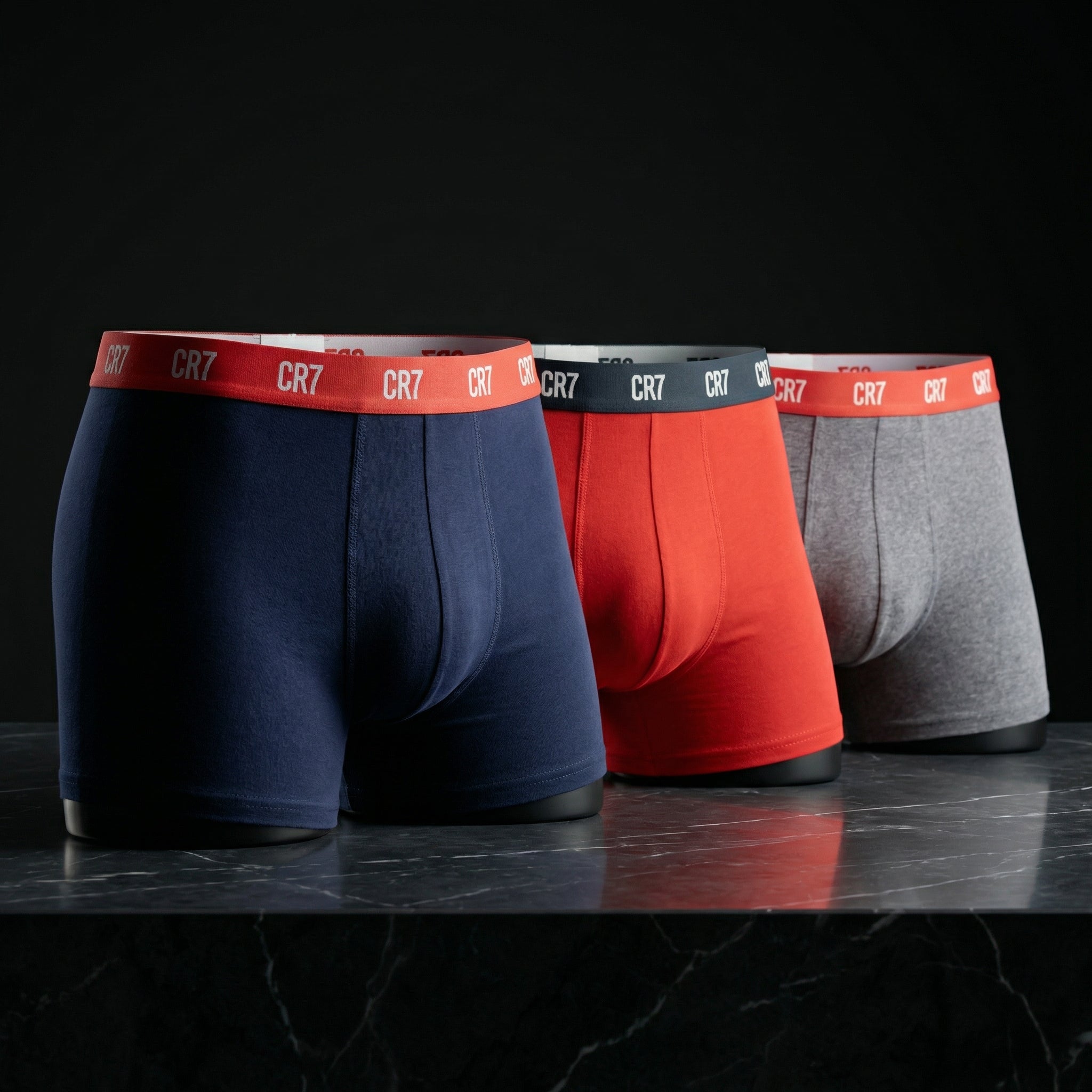 CR7 Cristiano Ronaldo Premium Cotton Boxer Trunks – Pack of 3 | Soft, Breathable & Stretch Fit