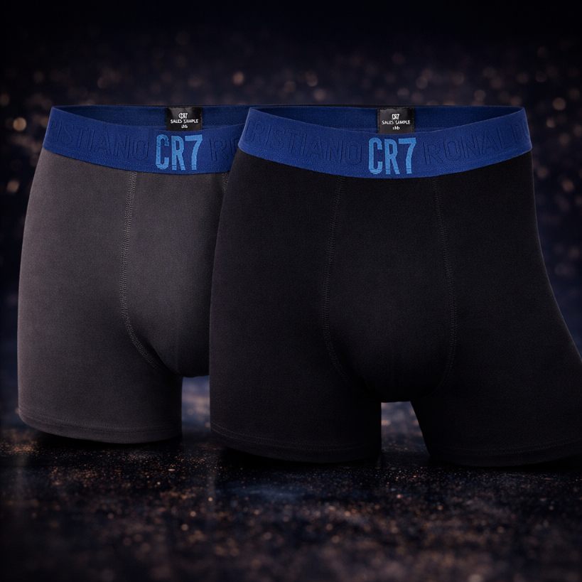 CR7 Cristiano Ronaldo Trunks – Premium Comfort Fit Cotton Stretch Underwear (2 Pack)