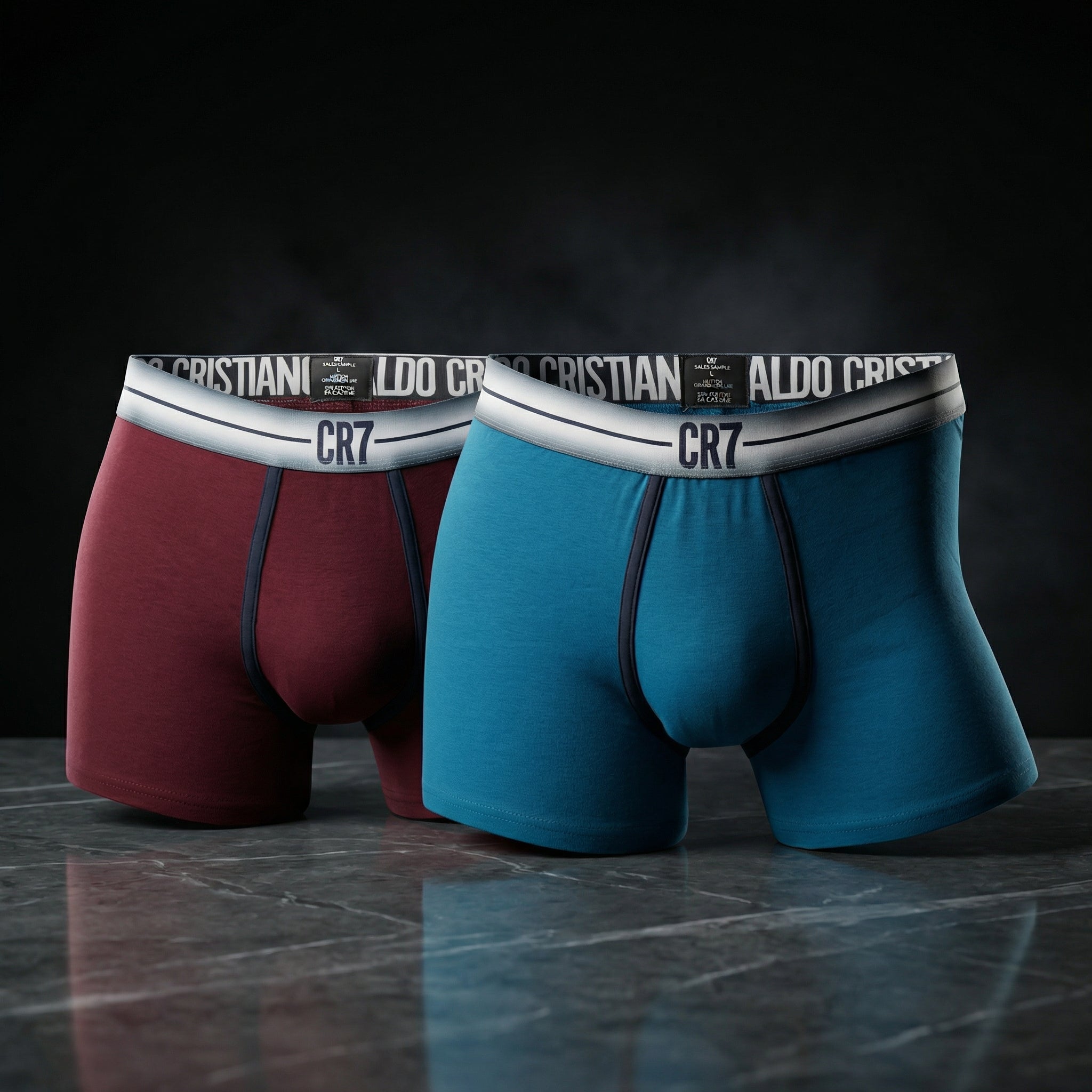 CR7 Cristiano Ronaldo Trunks – Premium Comfort Fit Cotton Stretch Underwear (2 Pack)